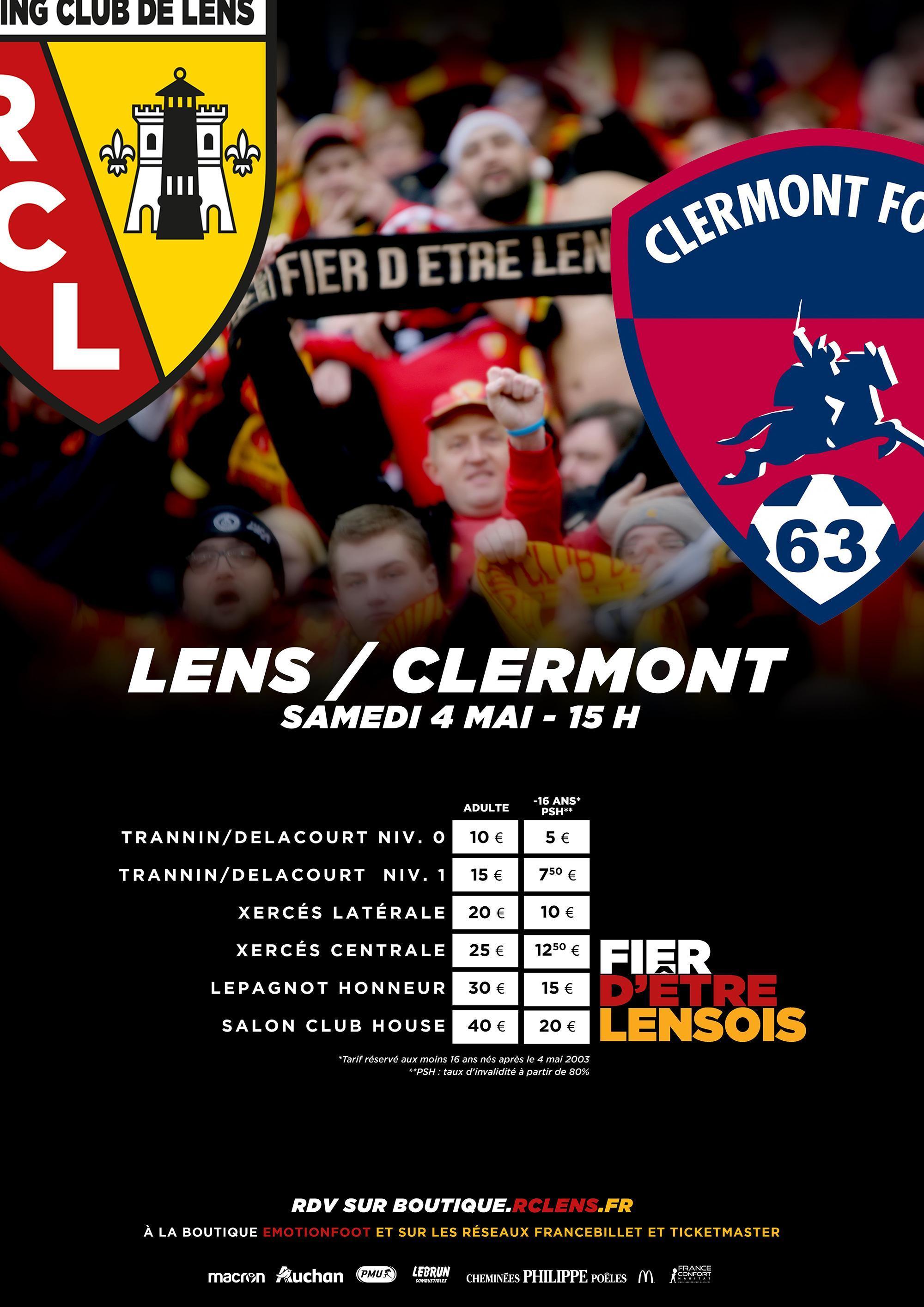 Assistez à Lens - Clermont - RC L…