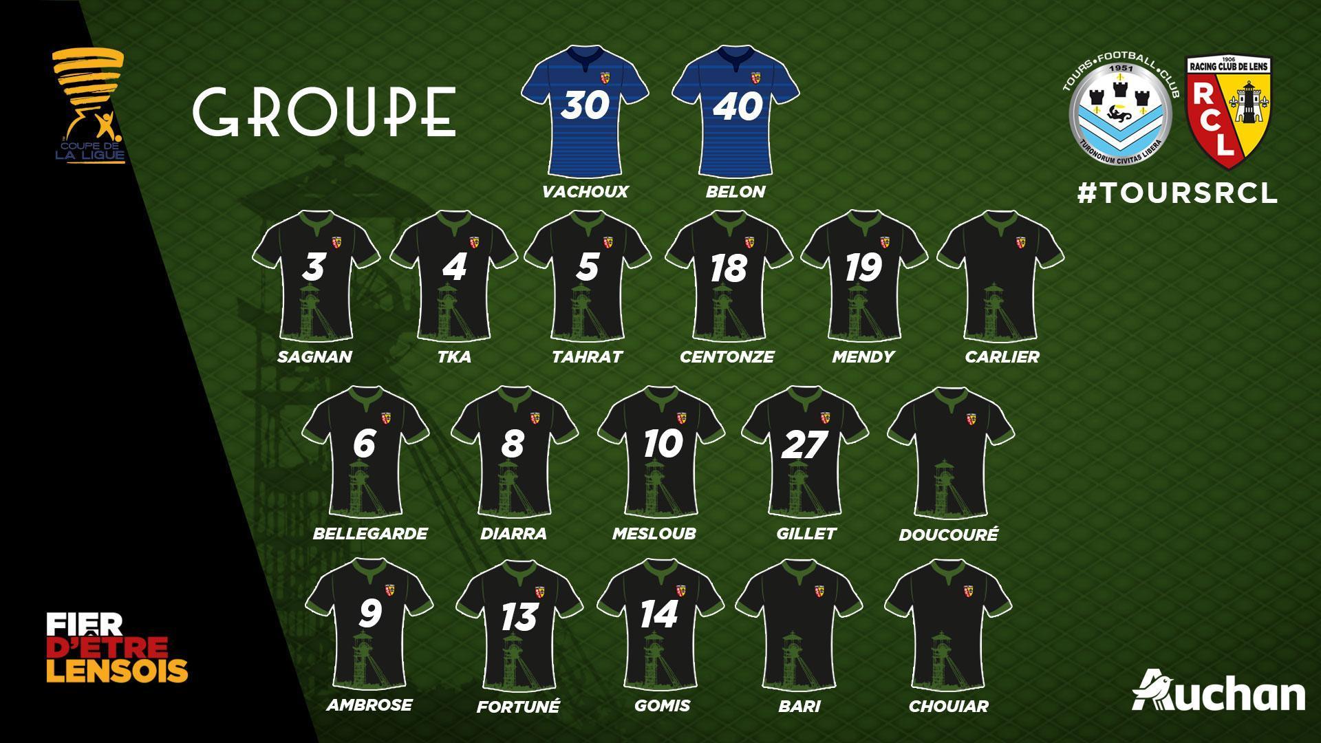 groupe tours - lens coupe de la ligue