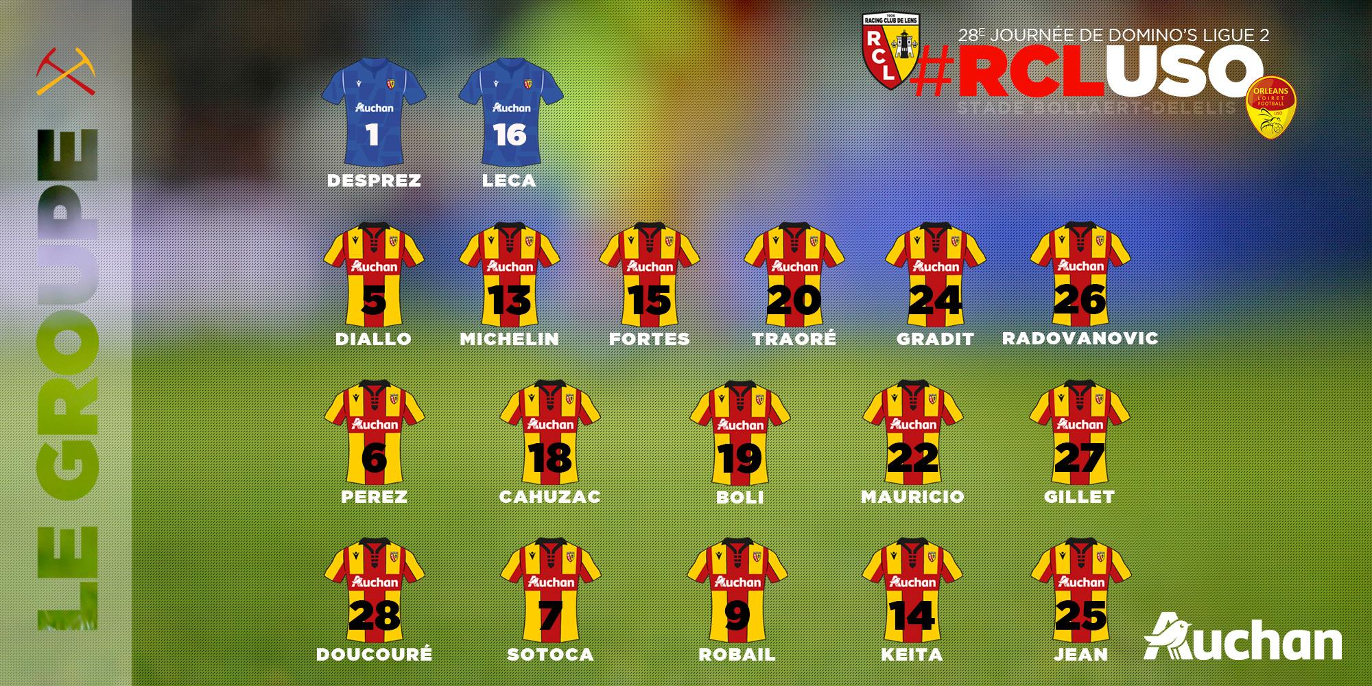 Lens - Orléans, le groupe lensois Lens - Orléans, le groupe lensois