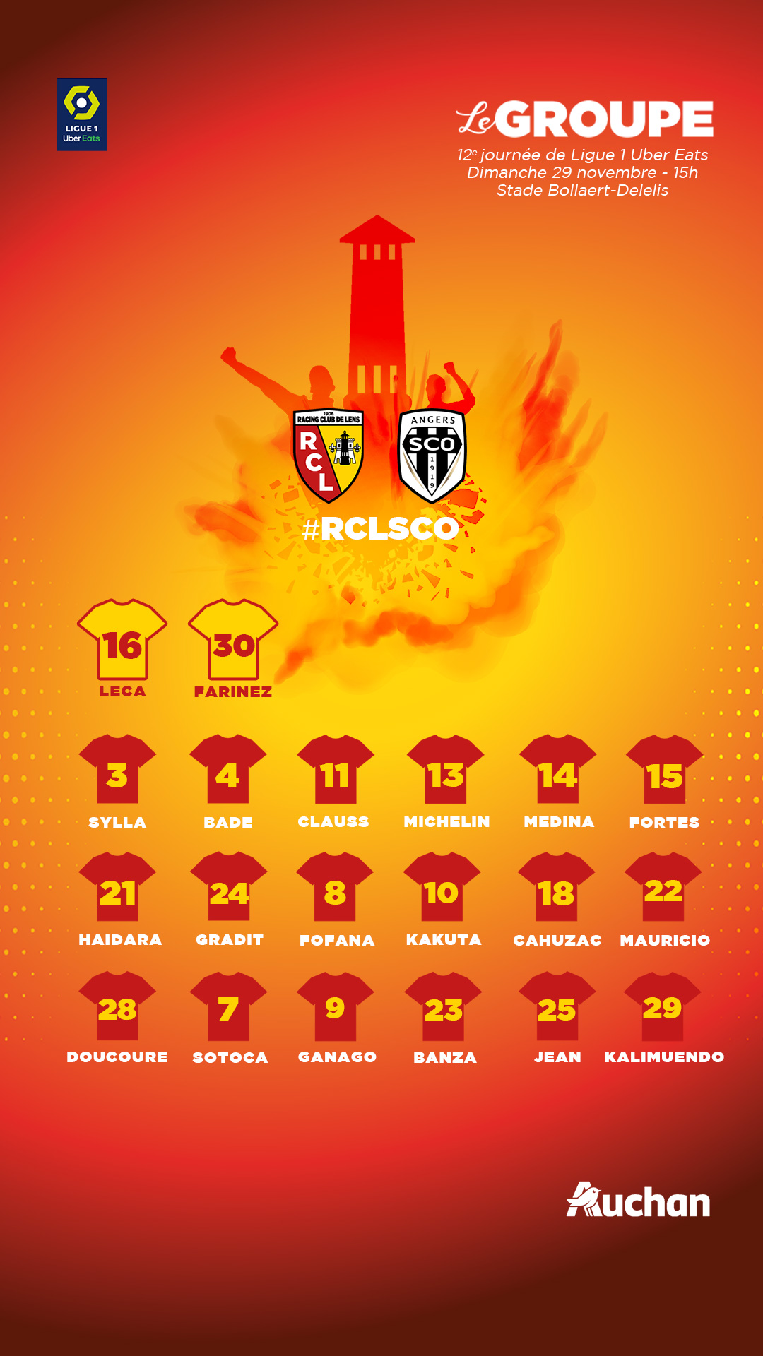 Lens - Angers le groupe lensois Lens - Angers le groupe lensois