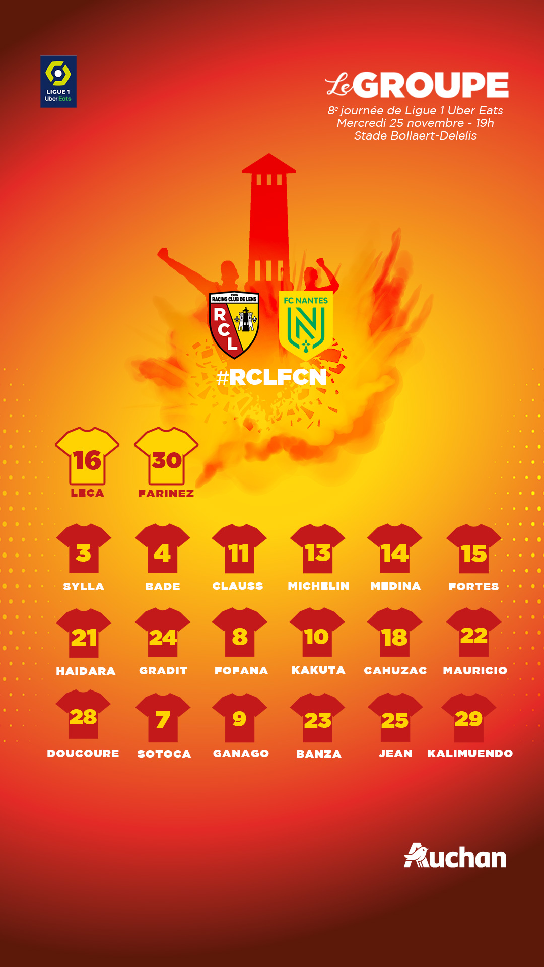 Lens - Nantes le groupe lensois Lens - Nantes le groupe lensois
