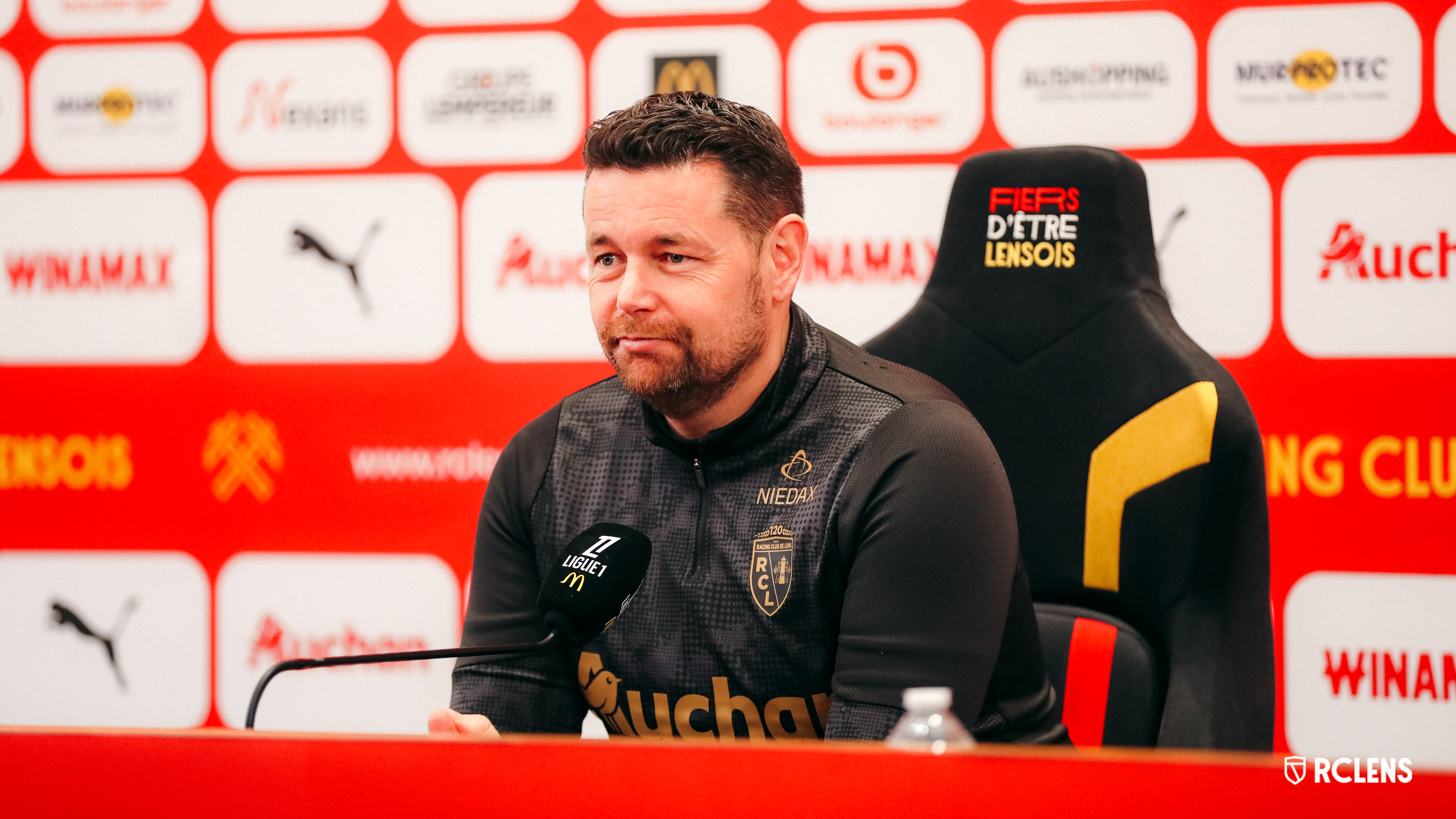 Pierre Sage RC Lens Conférence de presse