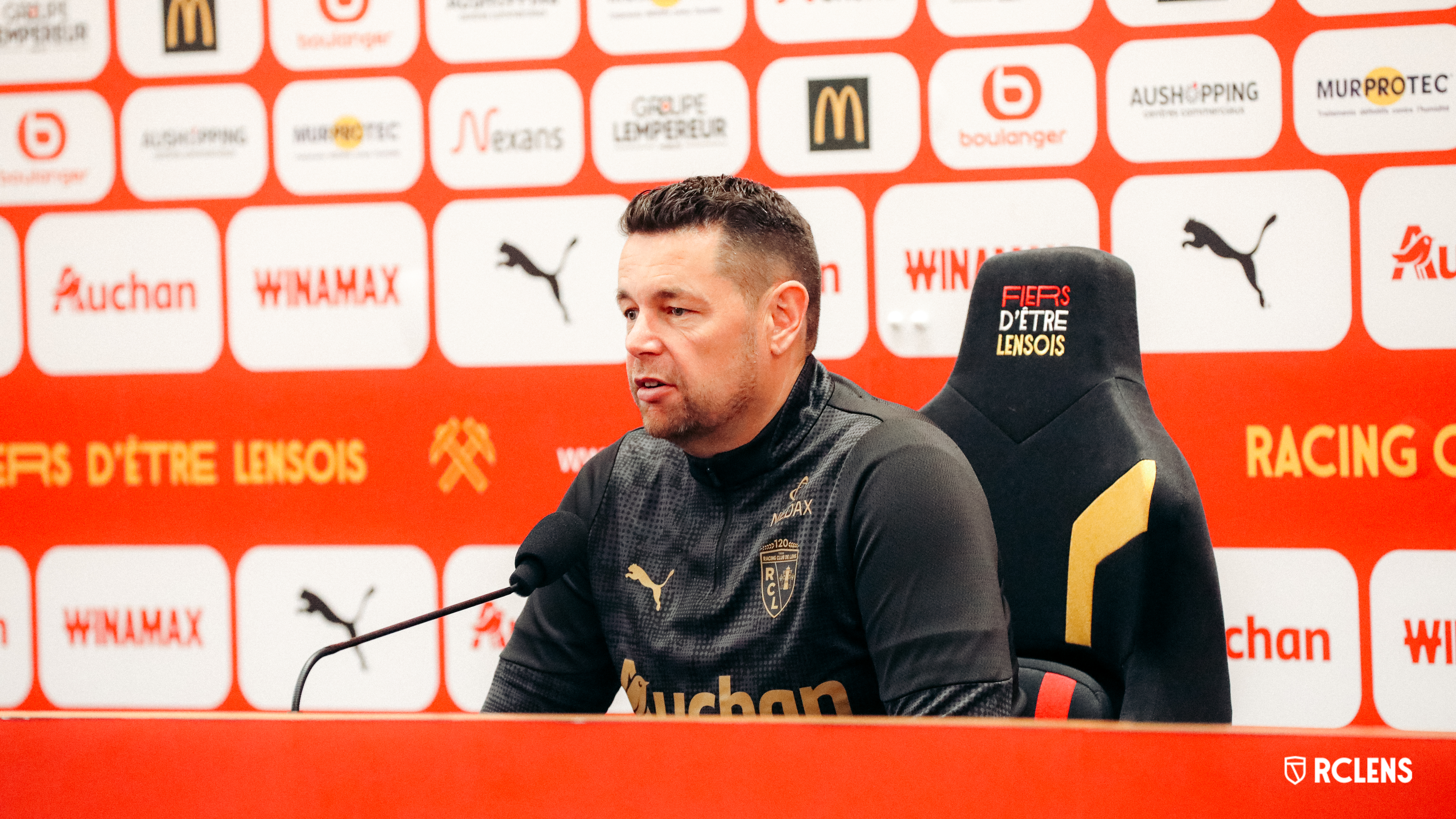 conférence de presse avant Monaco Lens Pierre Sage conférence de presse avant Monaco Lens Pierre Sage