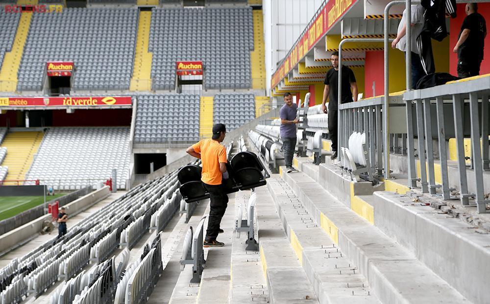 Travaux stade Bollaert-Delelis tribune debout Travaux stade Bollaert-Delelis tribune debout