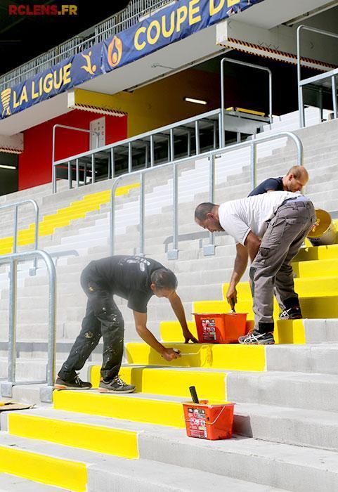 Travaux stade Bollaert-Delelis tribune debout Travaux stade Bollaert-Delelis tribune debout