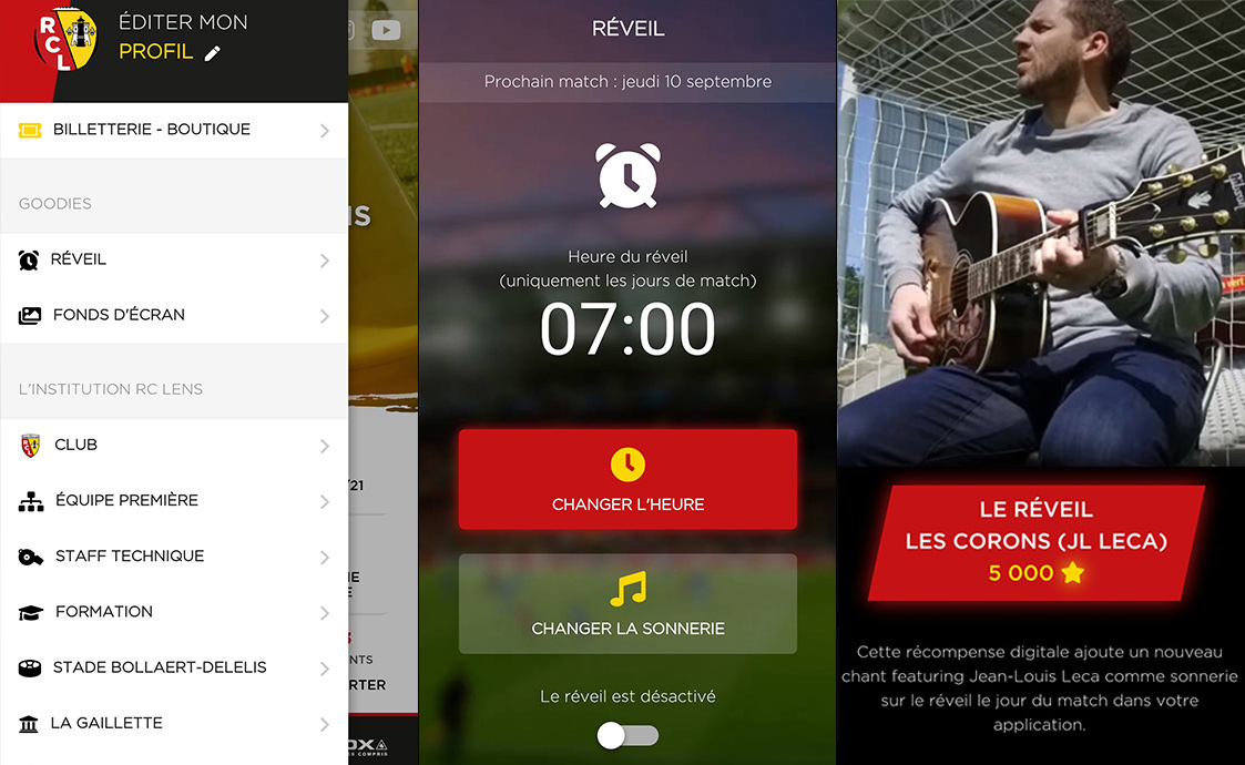 Réveil application rclens Réveil application rclens