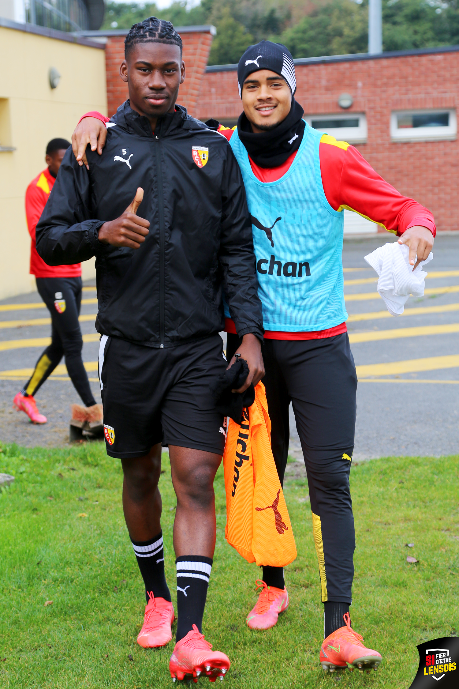 Toujours au travail : Christopher Wooh et Jonathan Varane Toujours au travail : Christopher Wooh et Jonathan Varane