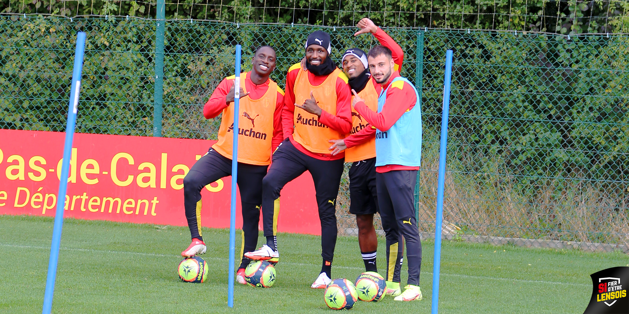 Toujours au travail : Deiver Machado, Seko Fofana, Wesley Saïd et Jonathan Clauss Toujours au travail : Deiver Machado, Seko Fofana, Wesley Saïd et Jonathan Clauss