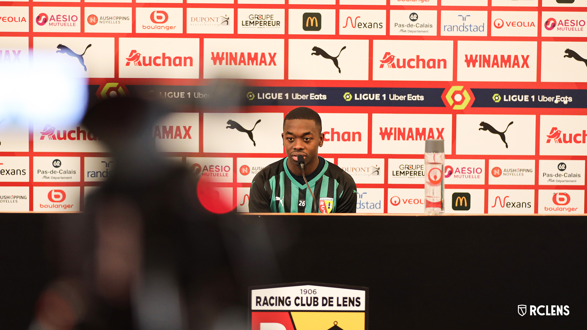 Avant Olympique Lyonnais-RC Lens Nampalys Mendy Conférence de Presse Avant Olympique Lyonnais-RC Lens Nampalys Mendy Conférence de Presse