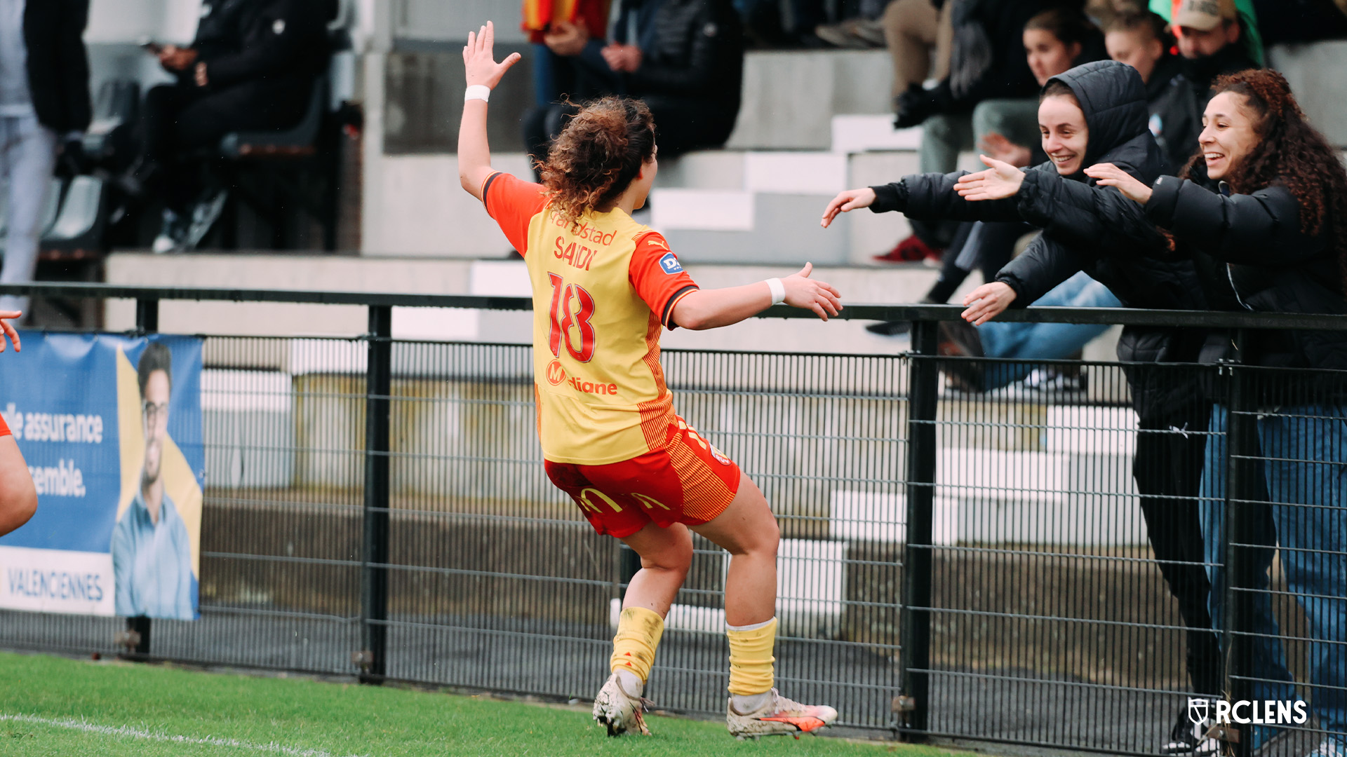 RC Lens : Kahissa Saïdi, Tess David, Souhina Hadj Safi RC Lens : Kahissa Saïdi, Tess David, Souhina Hadj Safi