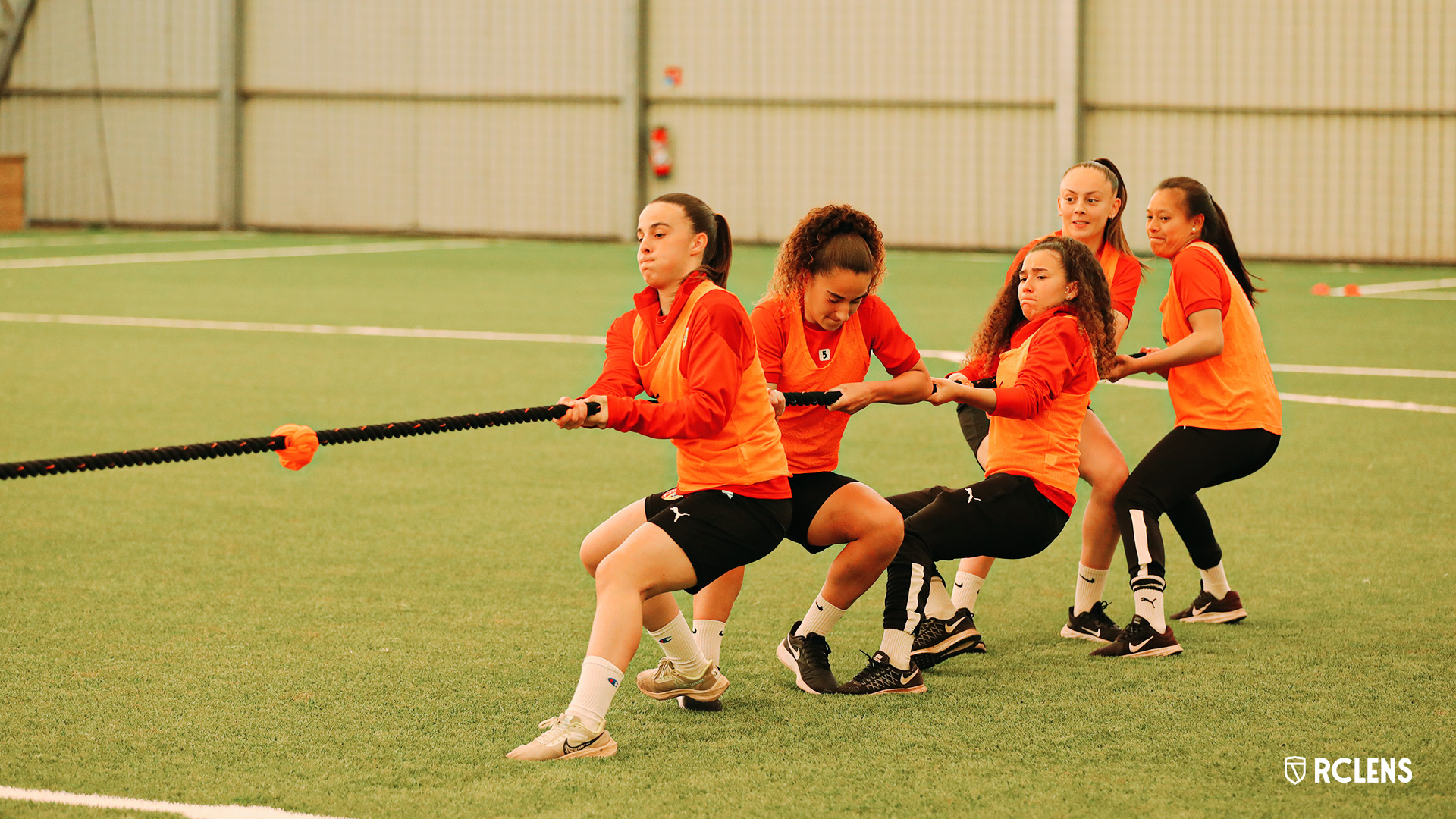 RC Lens Féminin : Emma Meunier, Romane Lejeune, Kahissa Saïdi, Kiani Wong, Amina Boissou RC Lens Féminin : Emma Meunier, Romane Lejeune, Kahissa Saïdi, Kiani Wong, Amina Boissou