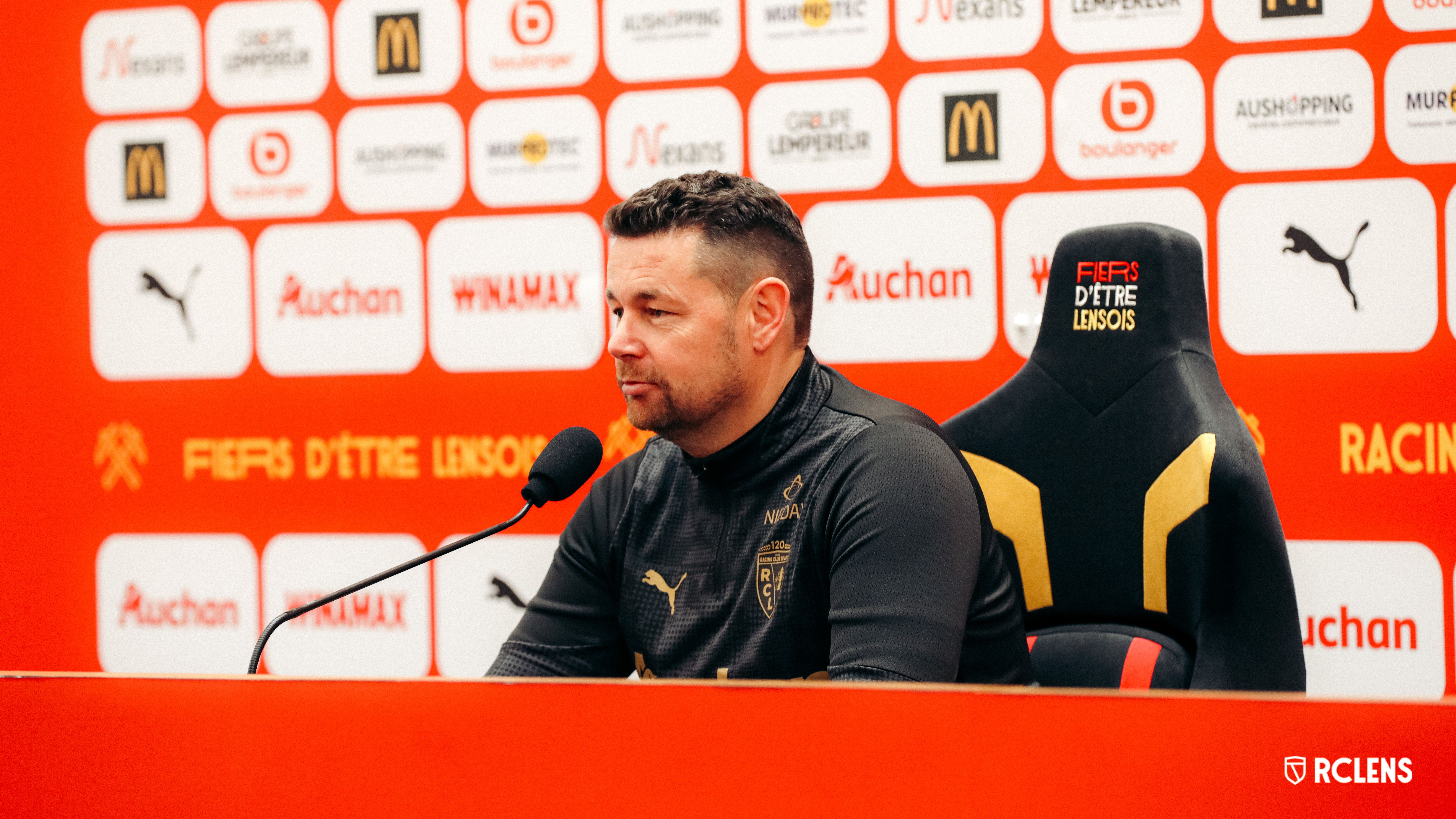 Conférence de presse : RC Lens-RC Strasbourg Alsace : Pierre Sage