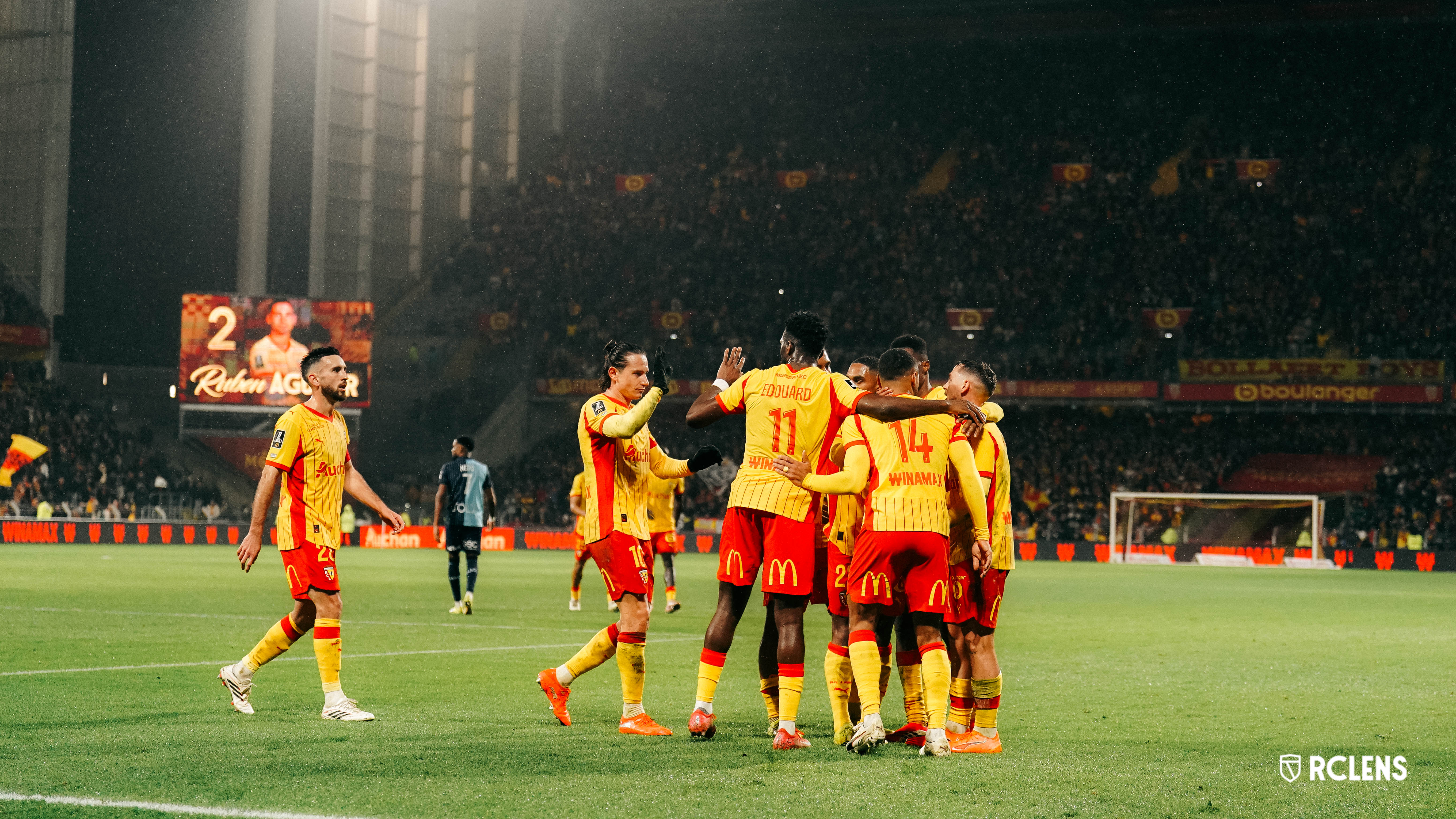 après match RC Lens-Havre AC : joie