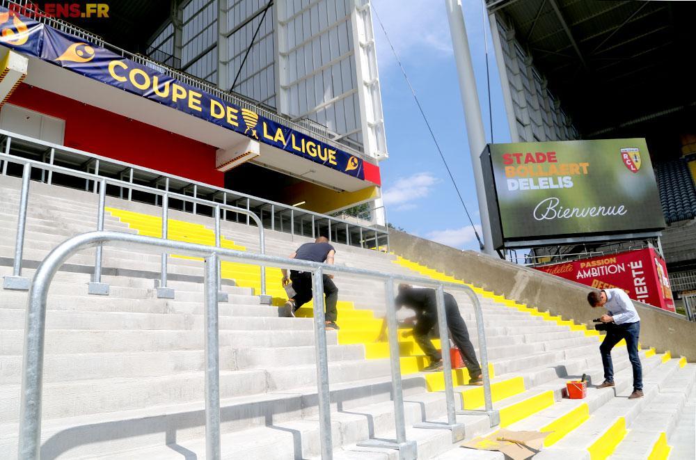 Travaux stade Bollaert-Delelis tribune debout Travaux stade Bollaert-Delelis tribune debout