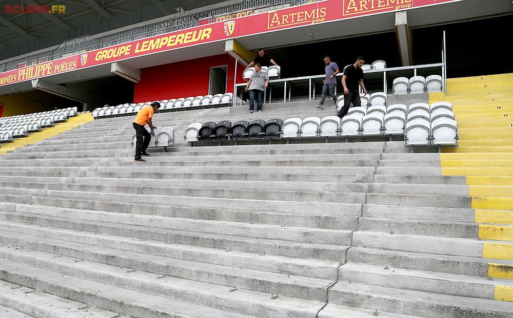 Travaux stade Bollaert-Delelis tribune debout Travaux stade Bollaert-Delelis tribune debout