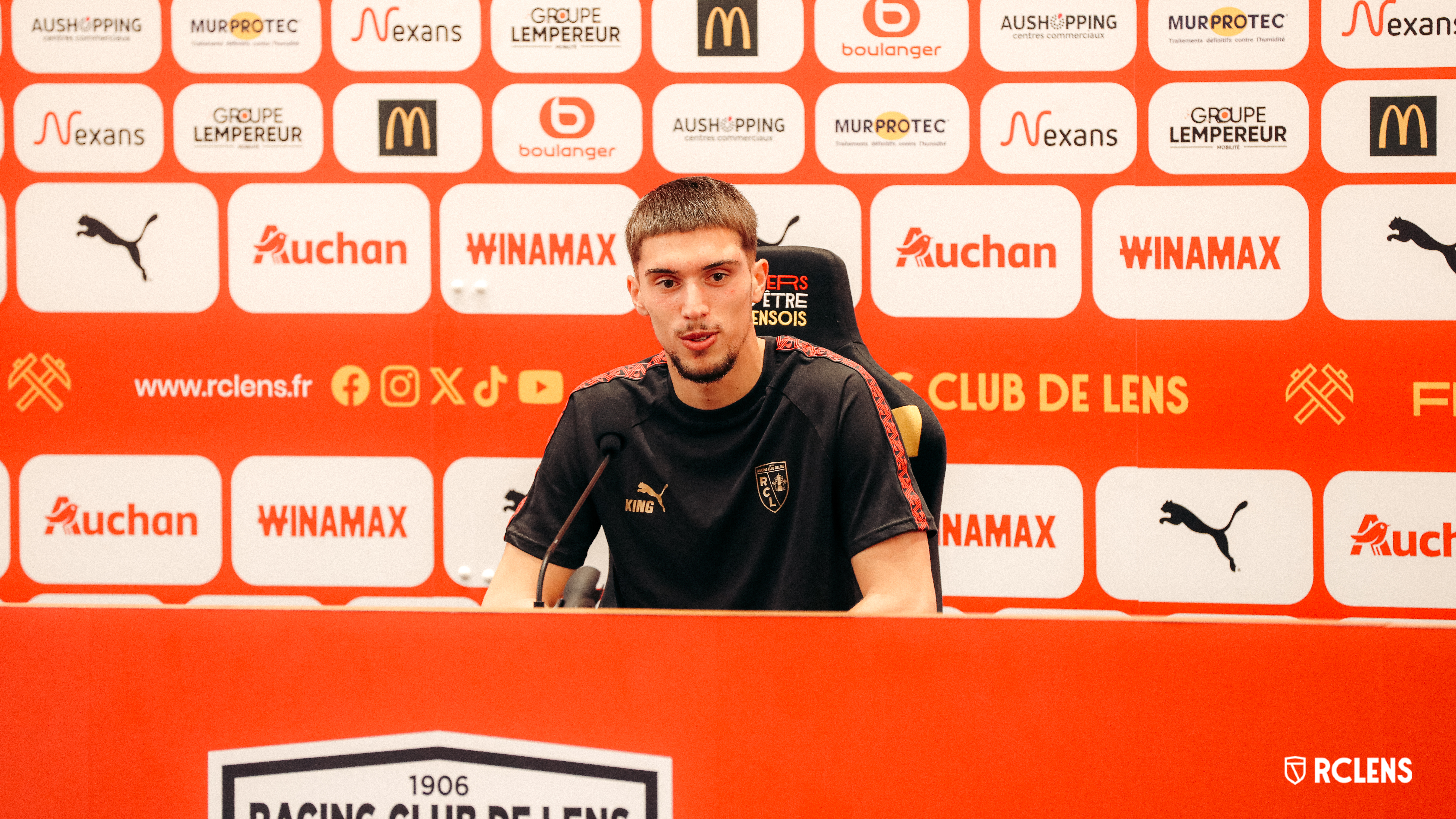 conf Risser avant RC Lens - Paris FC conf Risser avant RC Lens - Paris FC
