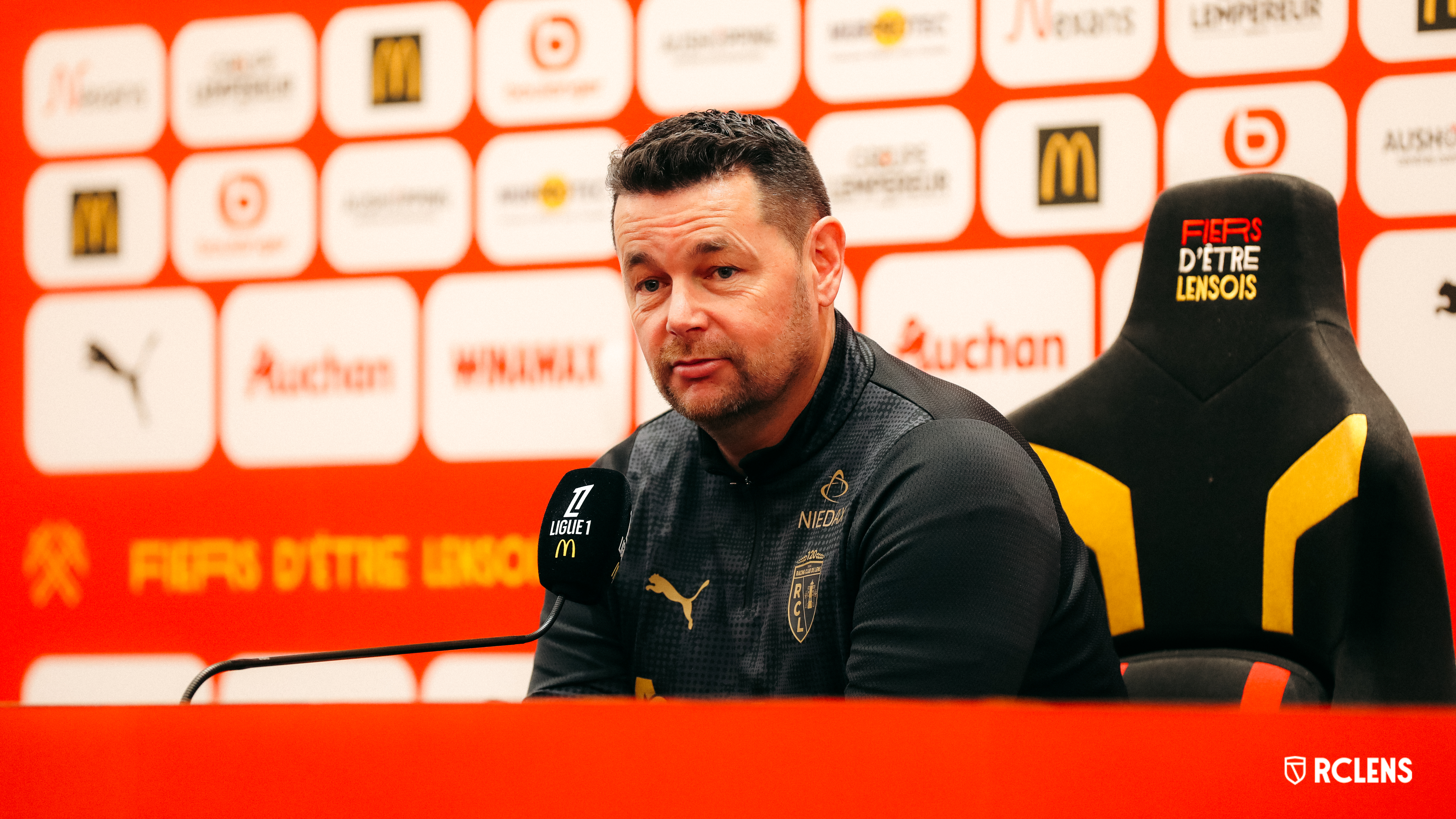 jour de conf RC Lens-Havre AC : Pierre Sage jour de conf RC Lens-Havre AC : Pierre Sage