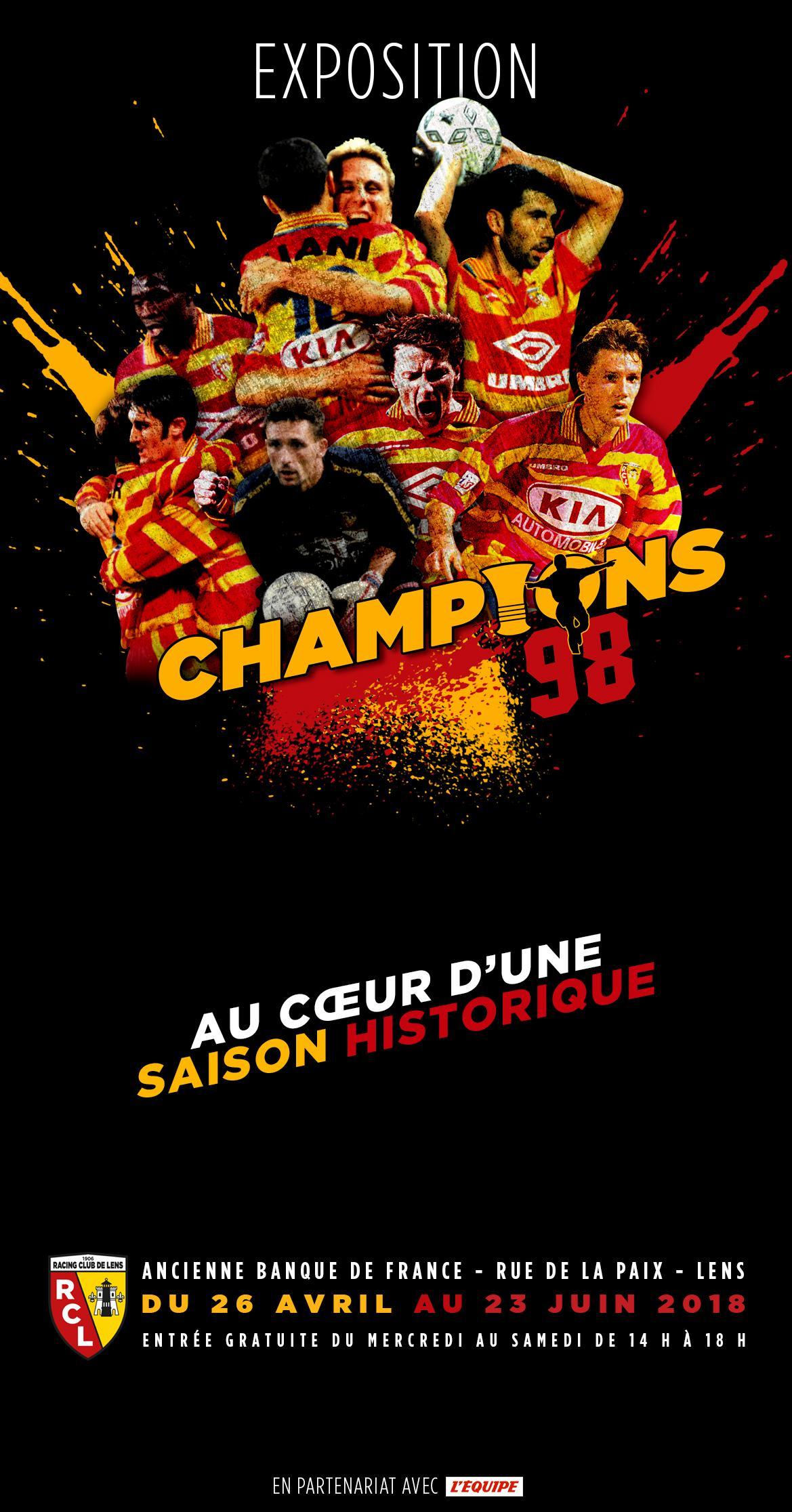 L'expo "Champions 98 - Au cœur d’une saison historique" ouvre ses portes ! L'expo "Champions 98 - Au cœur d’une saison historique" ouvre ses portes !