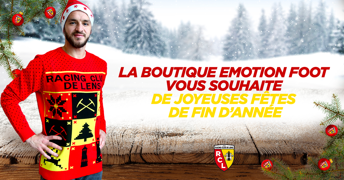 Le pull de Noël du RC Lens Le pull de Noël du RC Lens