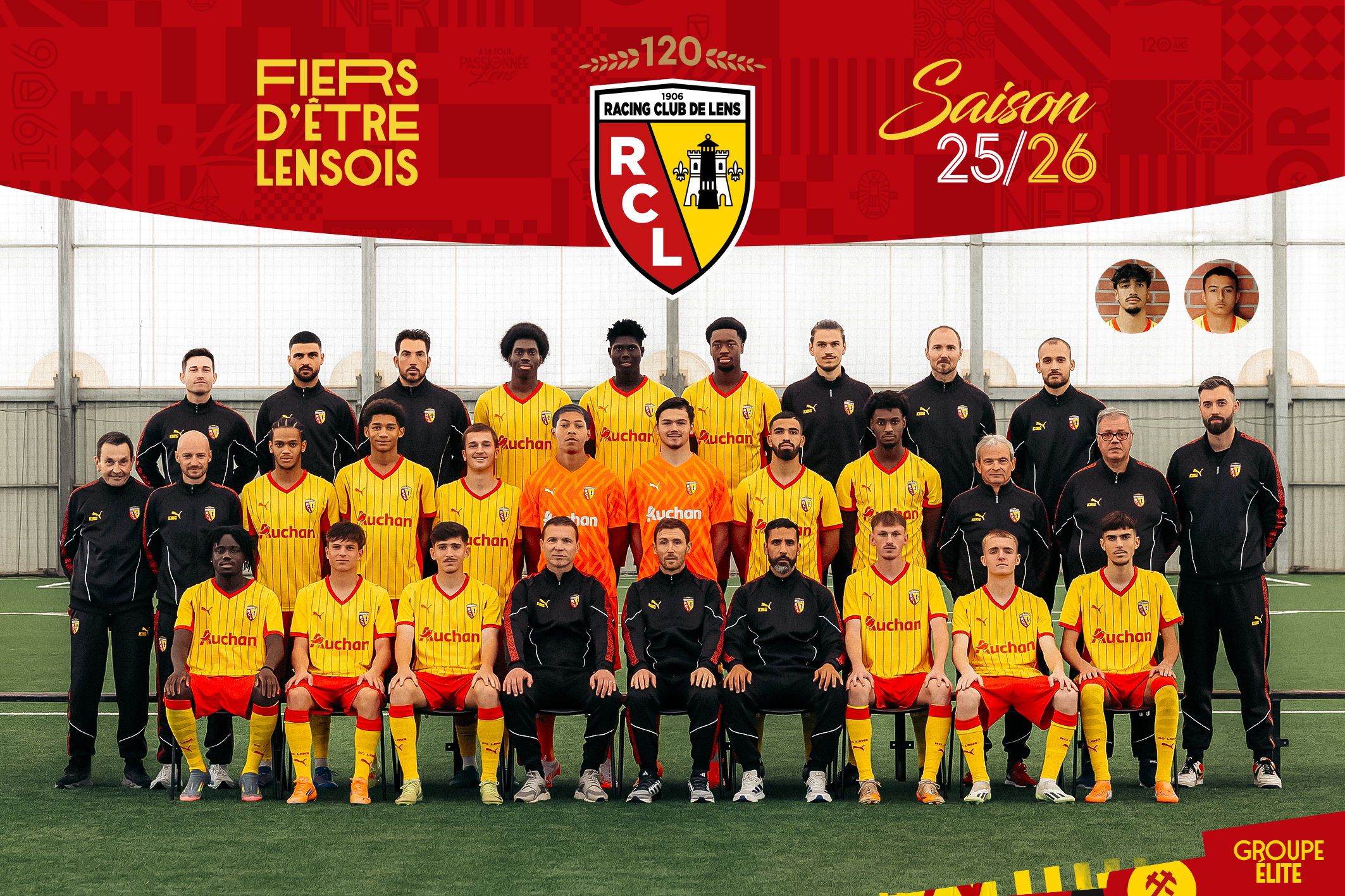 Photo officielle RC Lens groupe élite 2025/26 Photo officielle RC Lens groupe élite 2025/26