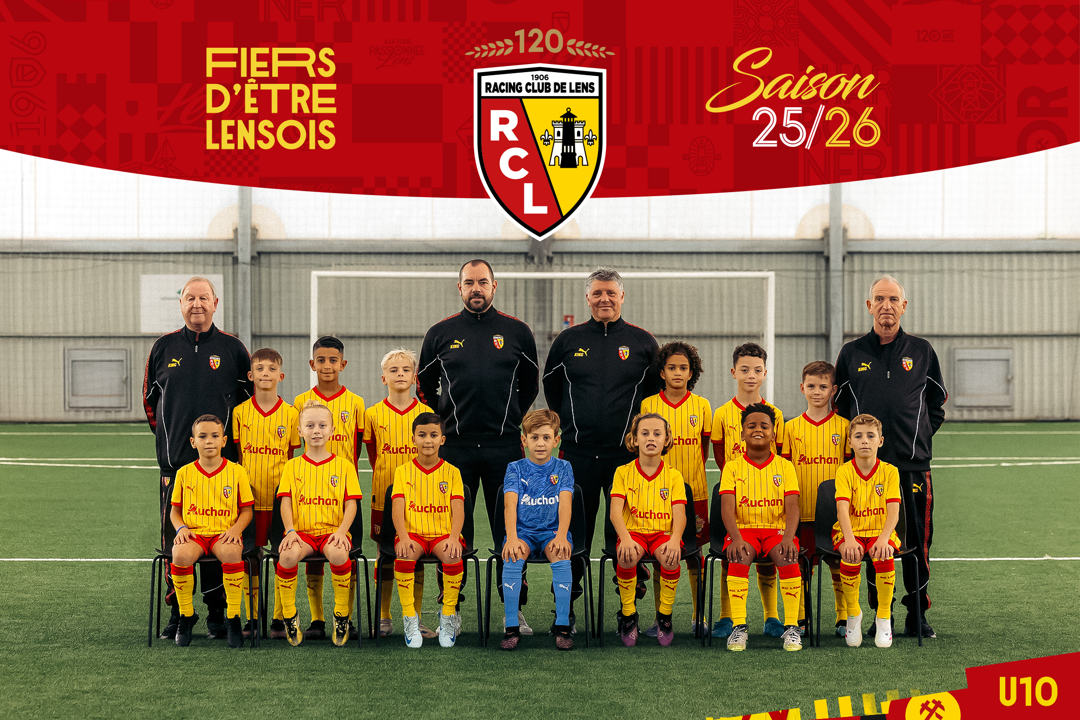 Photo officielle RC Lens U10 2025/26 Made in Gaillette