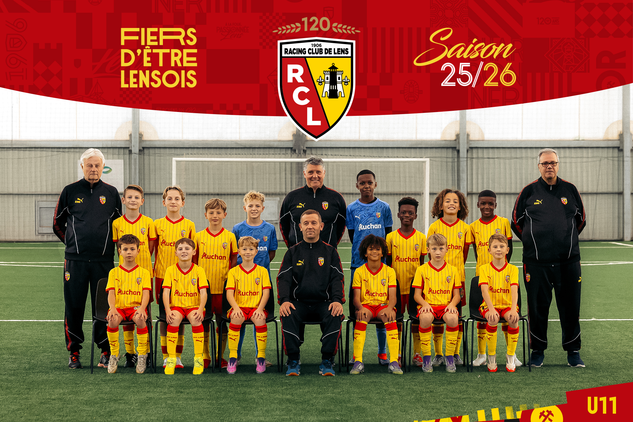 Photo officielle RC Lens U11 2025/26 Made in Gaillette