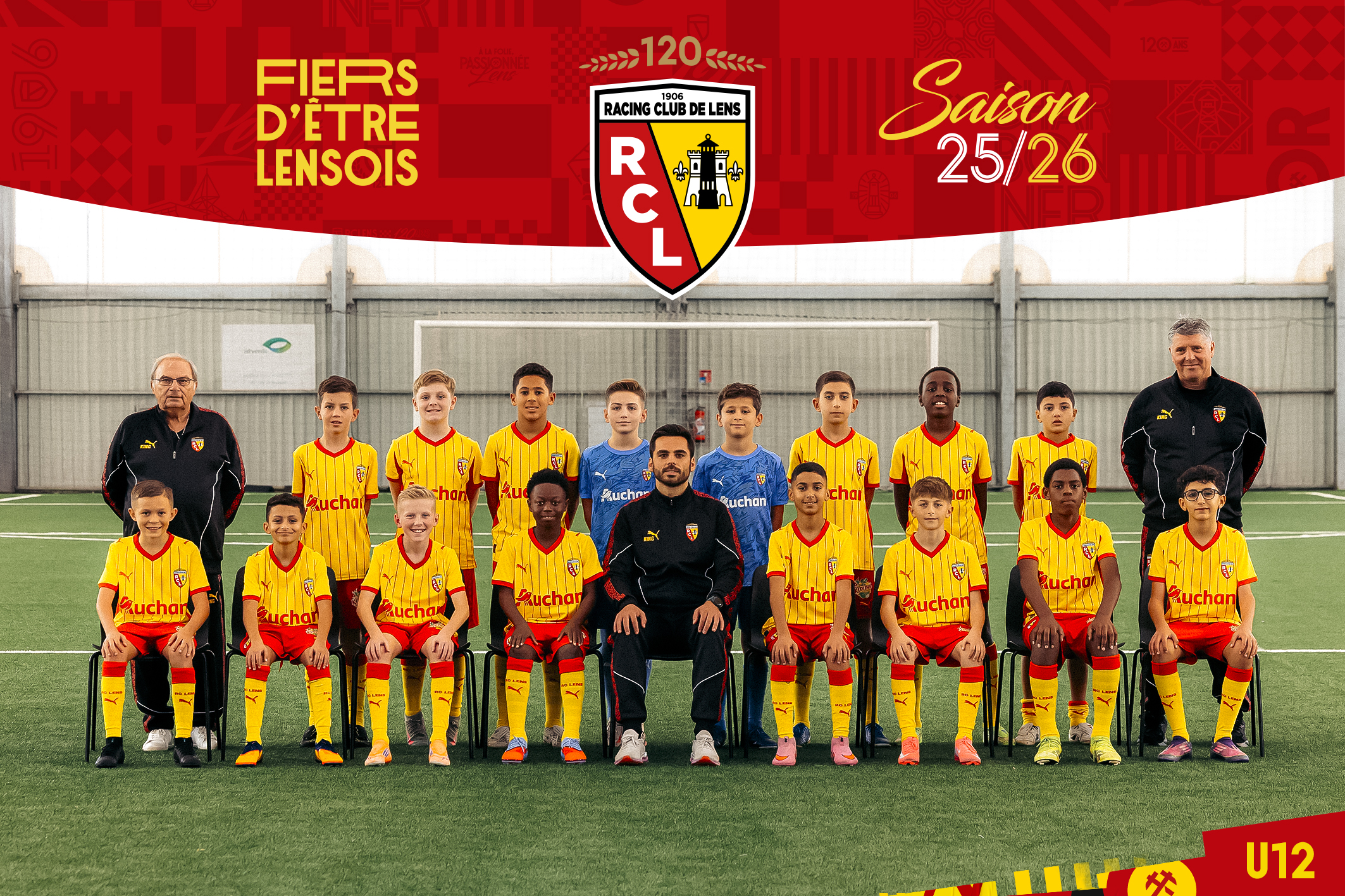 Photo officielle RC Lens U12 2025/26 Made in Gaillette