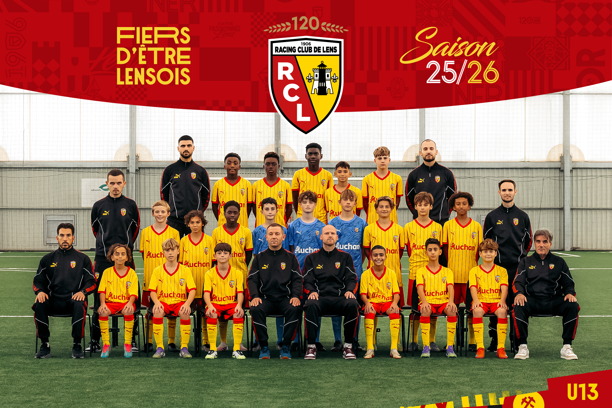 Photo officielle RC Lens U13 2025/26 Made in Gaillette