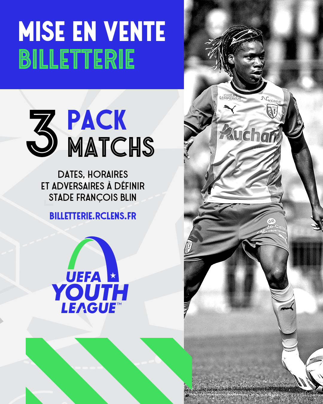 Billetterie youth league rclens made in gaillette