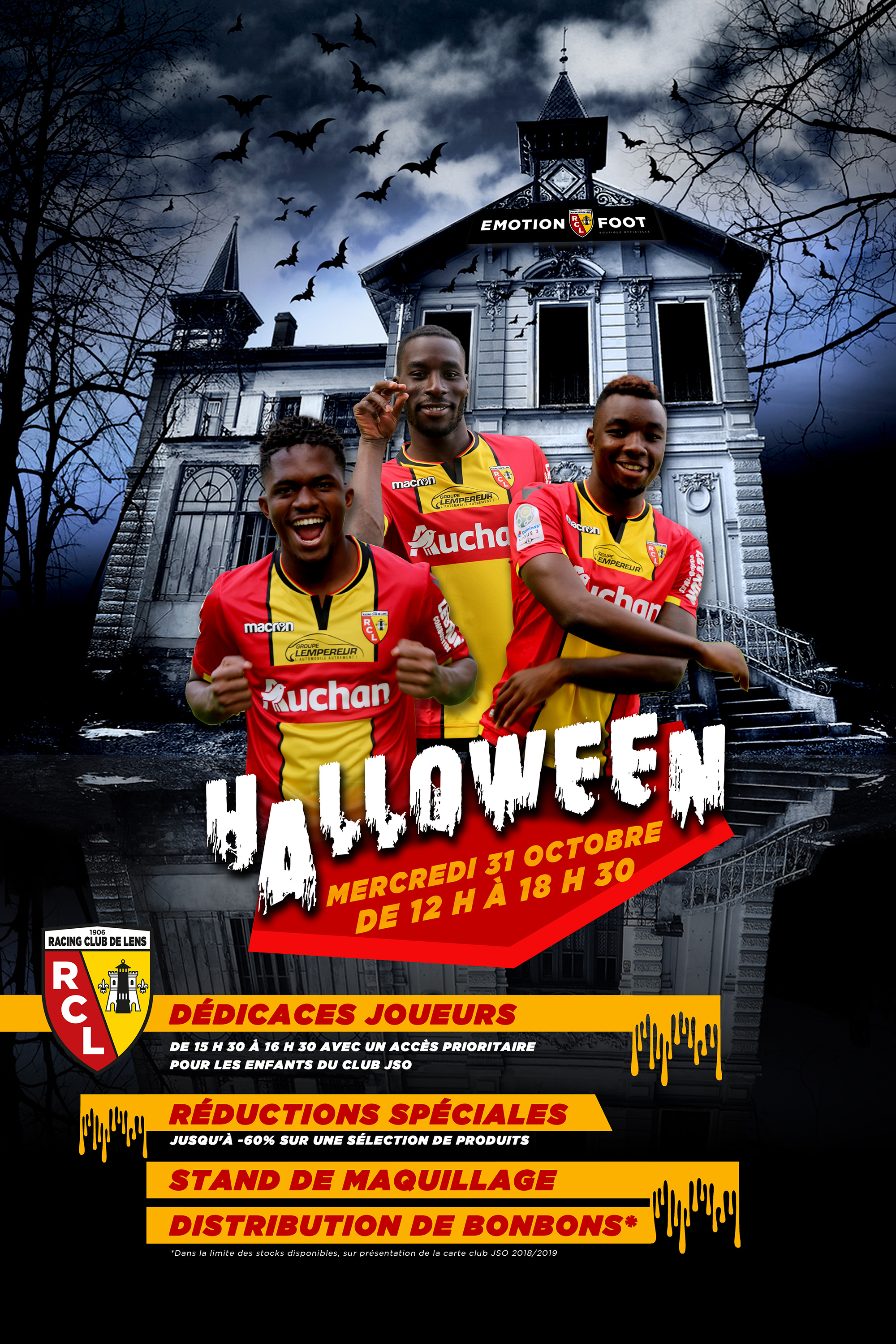 Fêtez Halloween à la boutique Emotion Foot