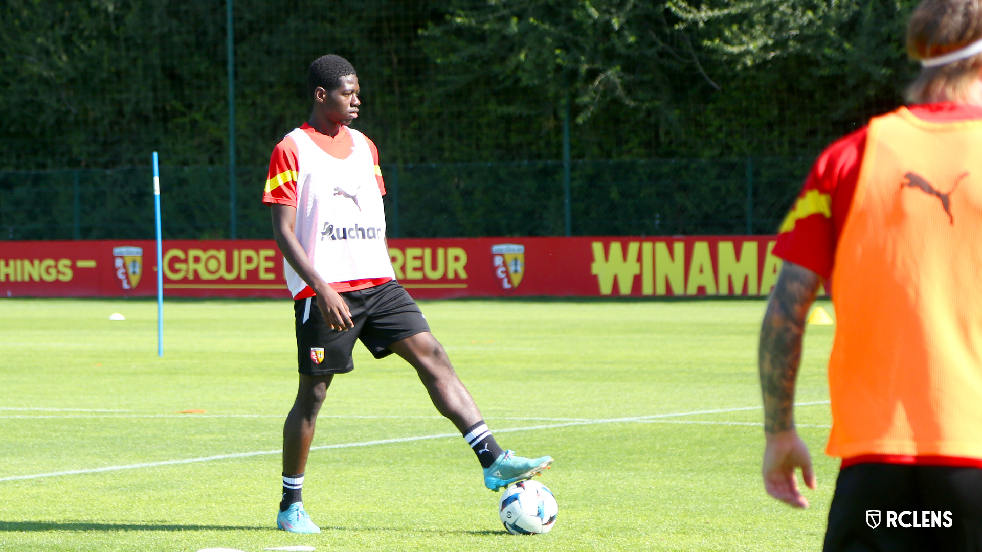 Entraînement RC Lens : Mamadou Camara Entraînement RC Lens : Mamadou Camara