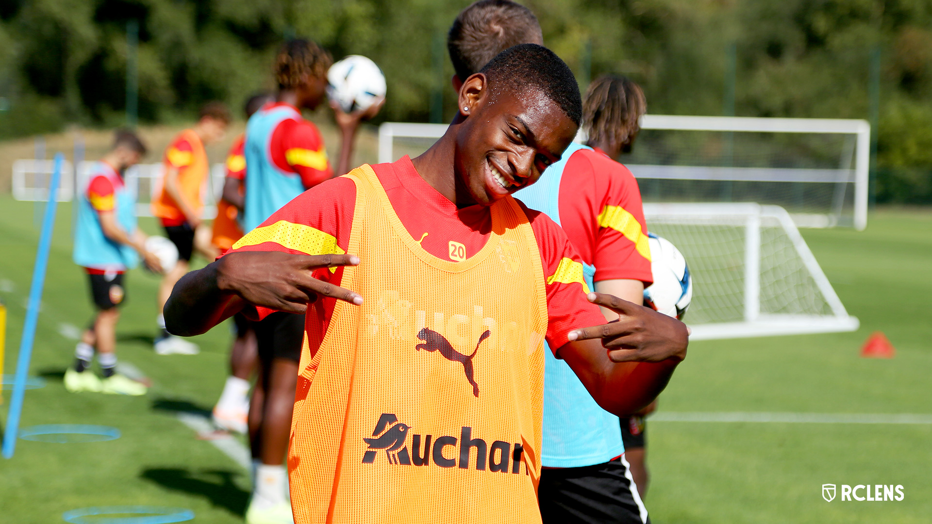 Entraînement RC Lens : David Pereira da Costa Entraînement RC Lens : David Pereira da Costa