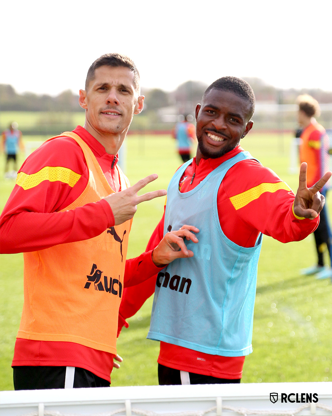 Entraînement RC Lens : Florian Sotoca et Salis Abdul Samed Entraînement RC Lens : Florian Sotoca et Salis Abdul Samed