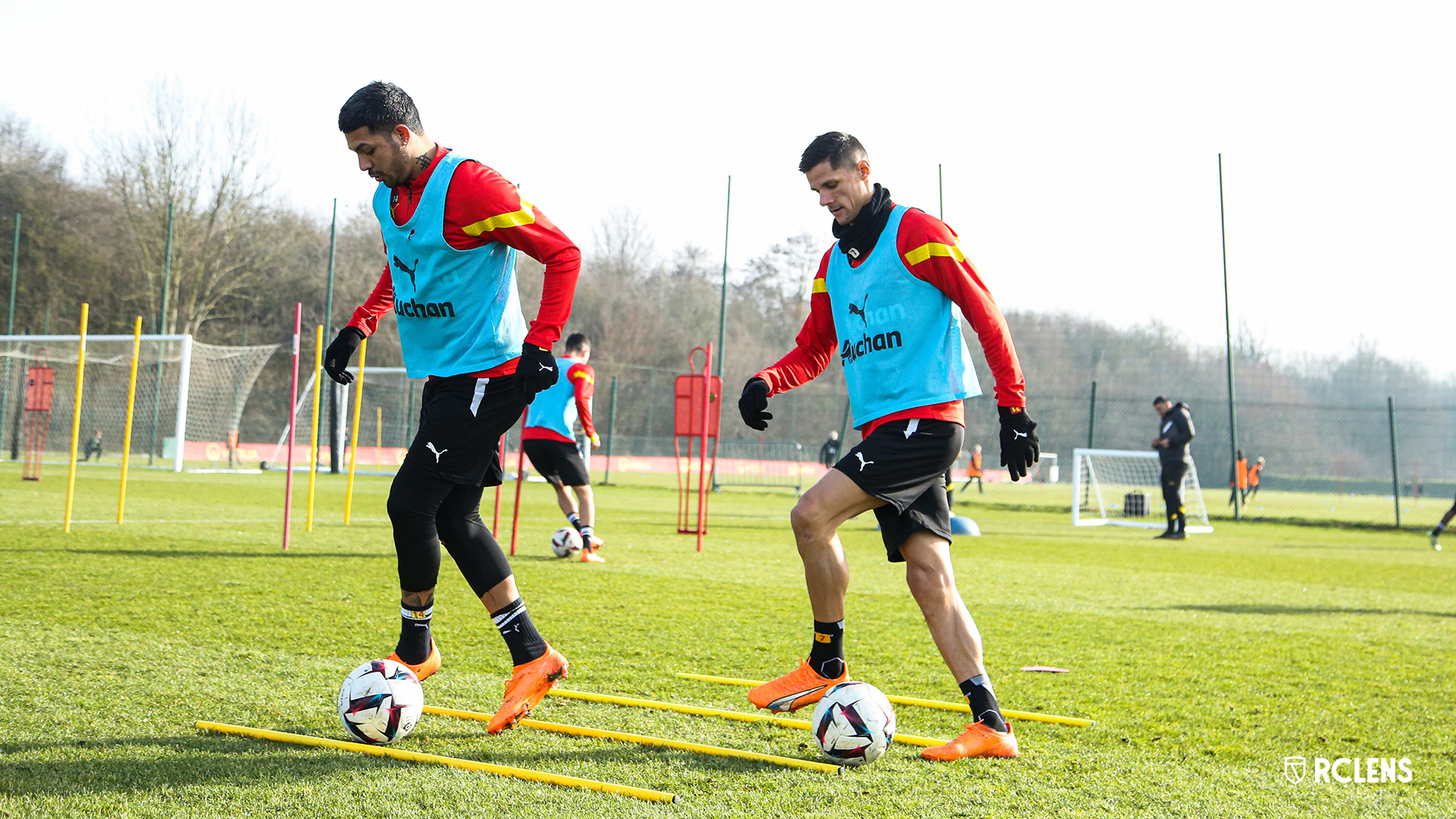 Entraînement RC Lens : Facundo Medina et Florian Sotoca Entraînement RC Lens : Facundo Medina et Florian Sotoca