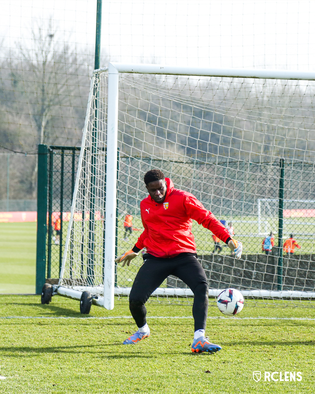 Entraînement RC Lens : Brice Samba Entraînement RC Lens : Brice Samba