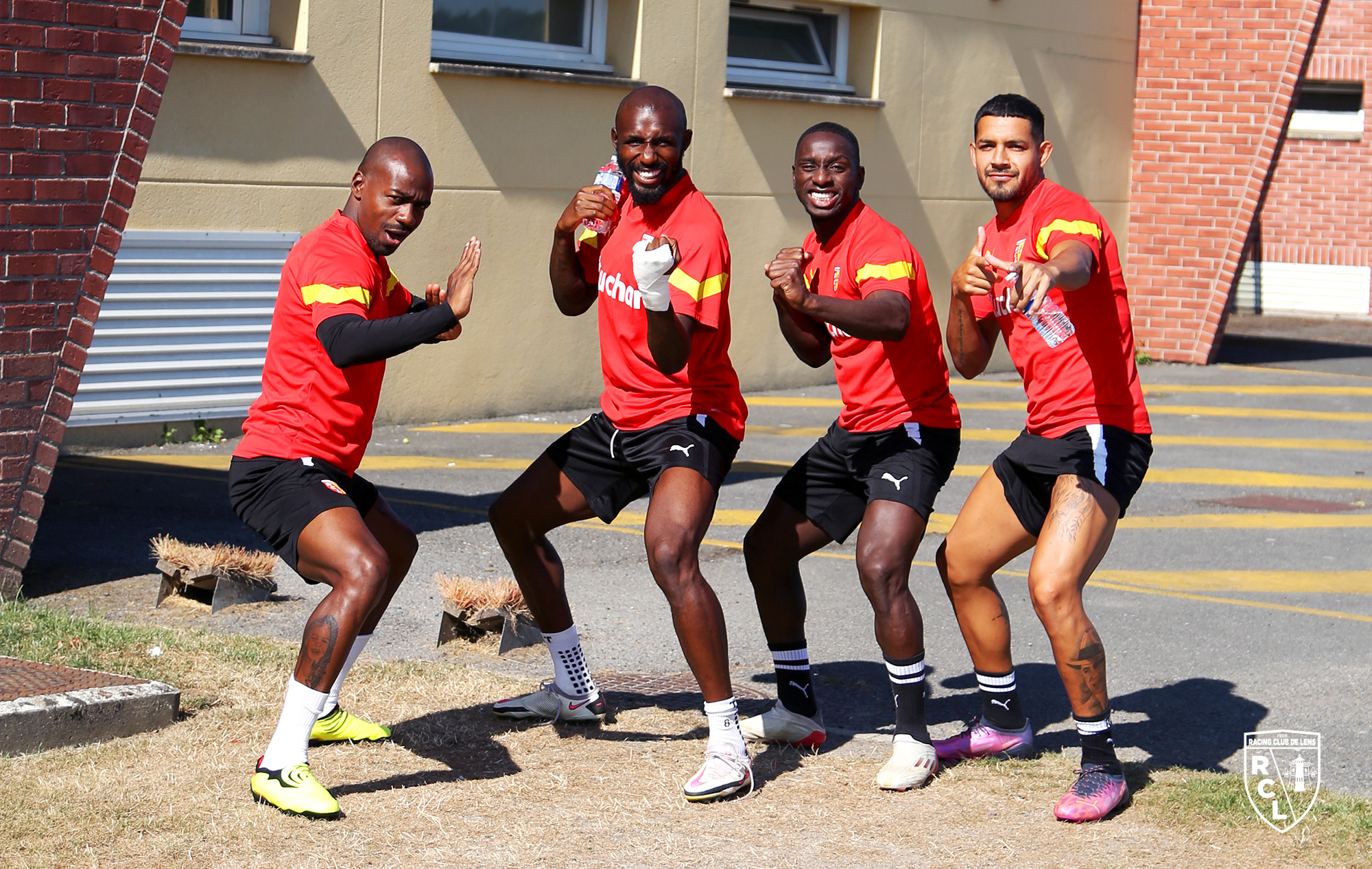 Entraînement RC Lens : Gaël Kakuta, Seko Fofana, Deiver Machado et Facundo Medina Entraînement RC Lens : Gaël Kakuta, Seko Fofana, Deiver Machado et Facundo Medina