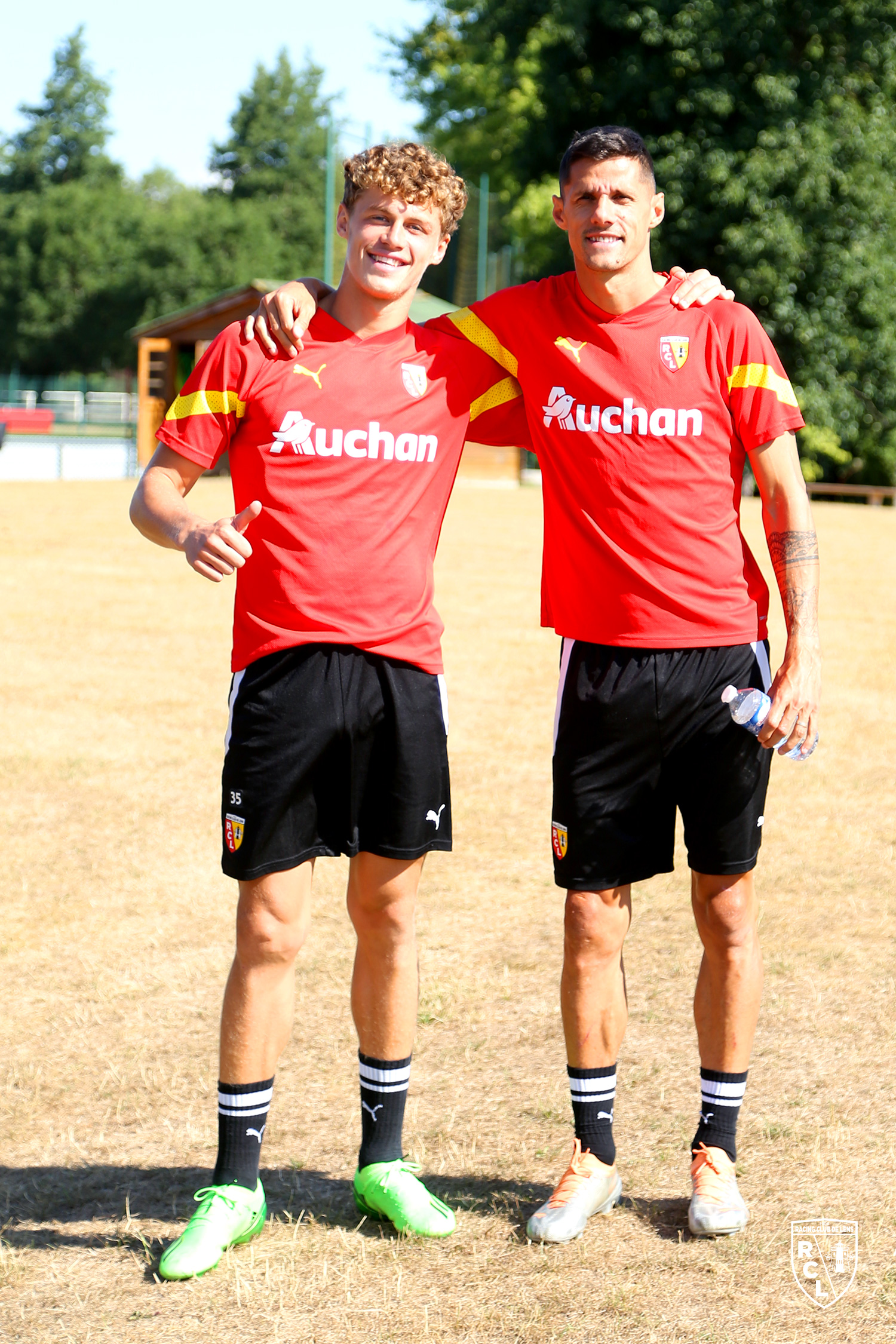 Entraînement RC Lens : Adrien Louveau et Florian Sotoca Entraînement RC Lens : Adrien Louveau et Florian Sotoca