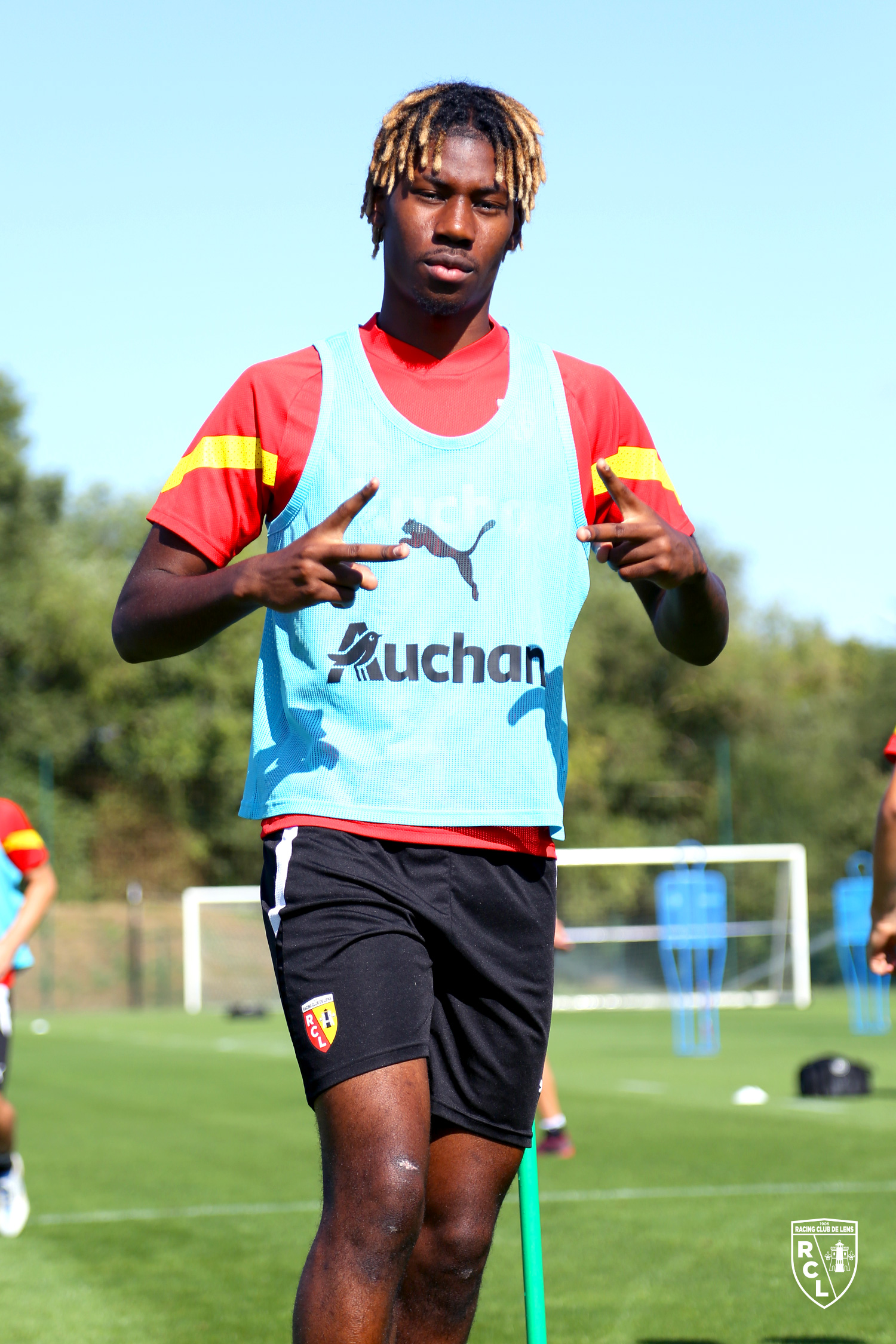 Entraînement RC Lens : Christopher Wooh Entraînement RC Lens : Christopher Wooh