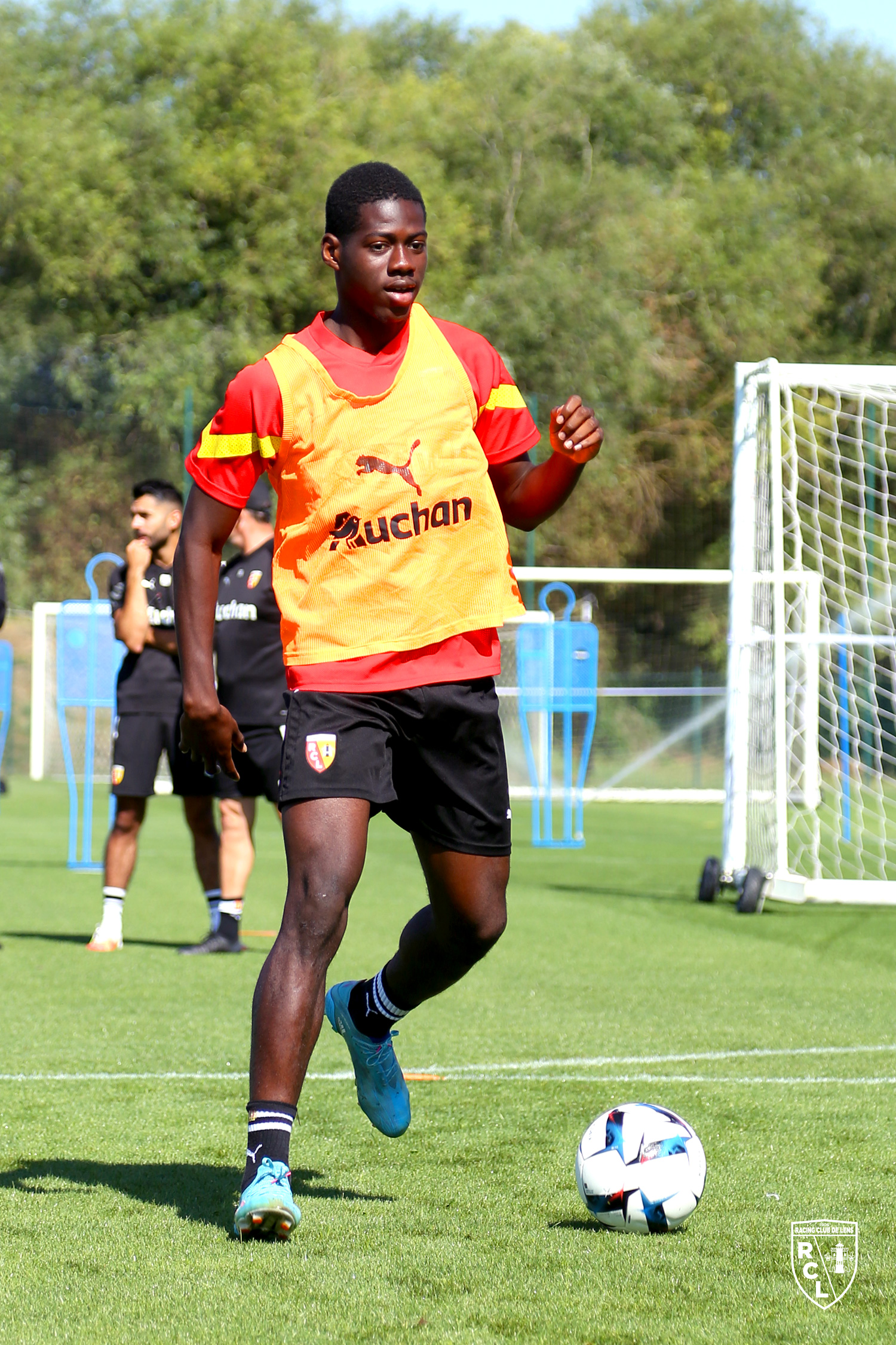 Entraînement RC Lens : Mamadou Camara Entraînement RC Lens : Mamadou Camara