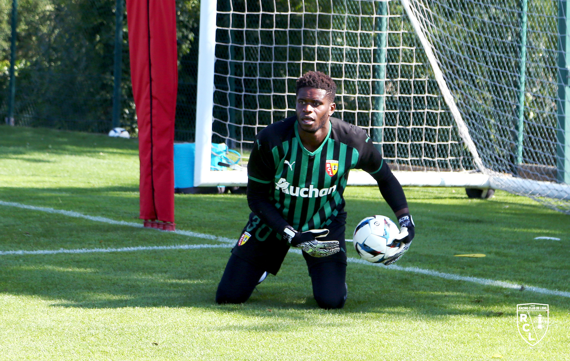 Entraînement RC Lens : Brice Samba Entraînement RC Lens : Brice Samba