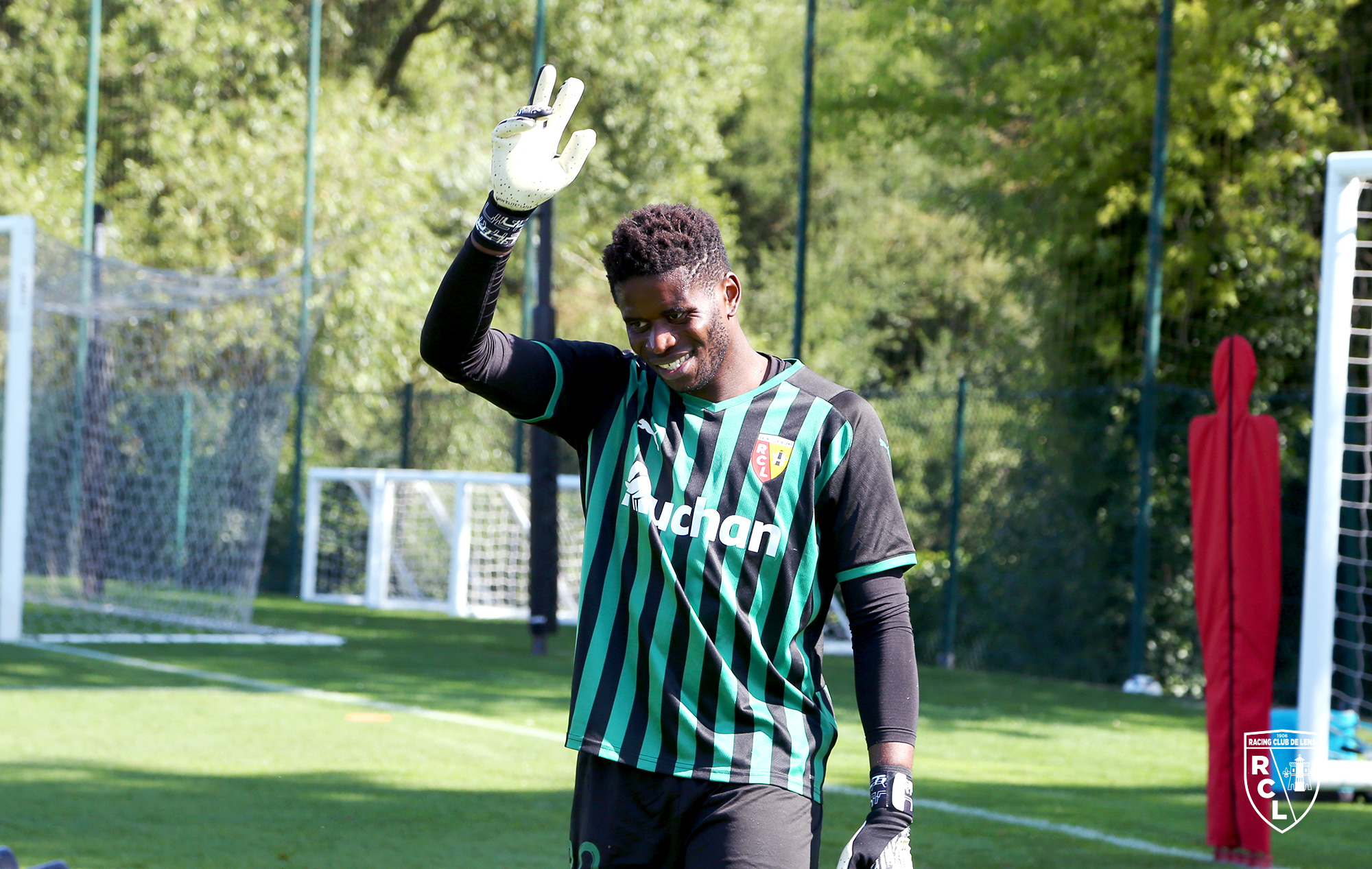 Entraînement RC Lens : Brice Samba Entraînement RC Lens : Brice Samba