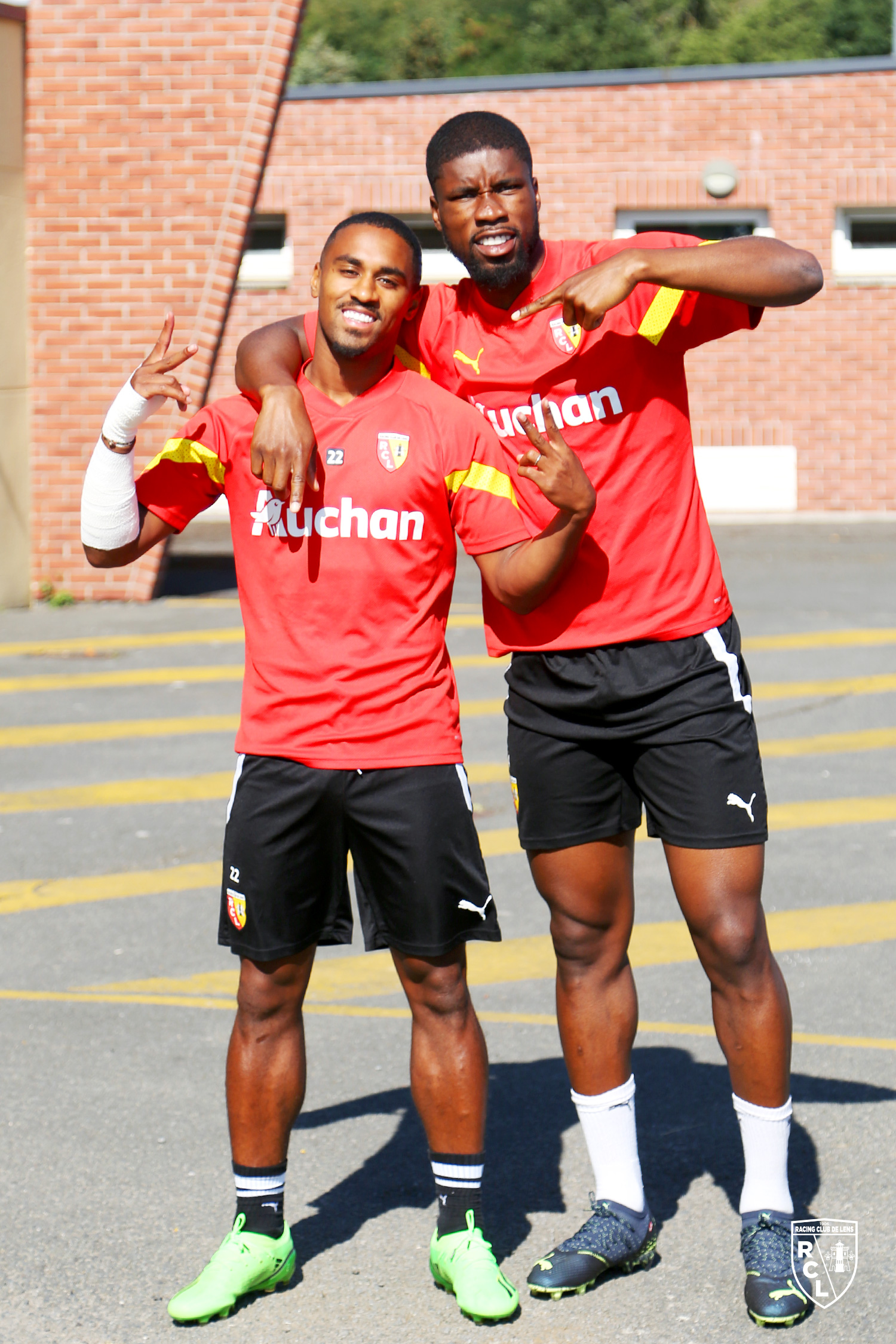 Entraînement RC Lens : Wesley Saïd et Kevin Danso Entraînement RC Lens : Wesley Saïd et Kevin Danso