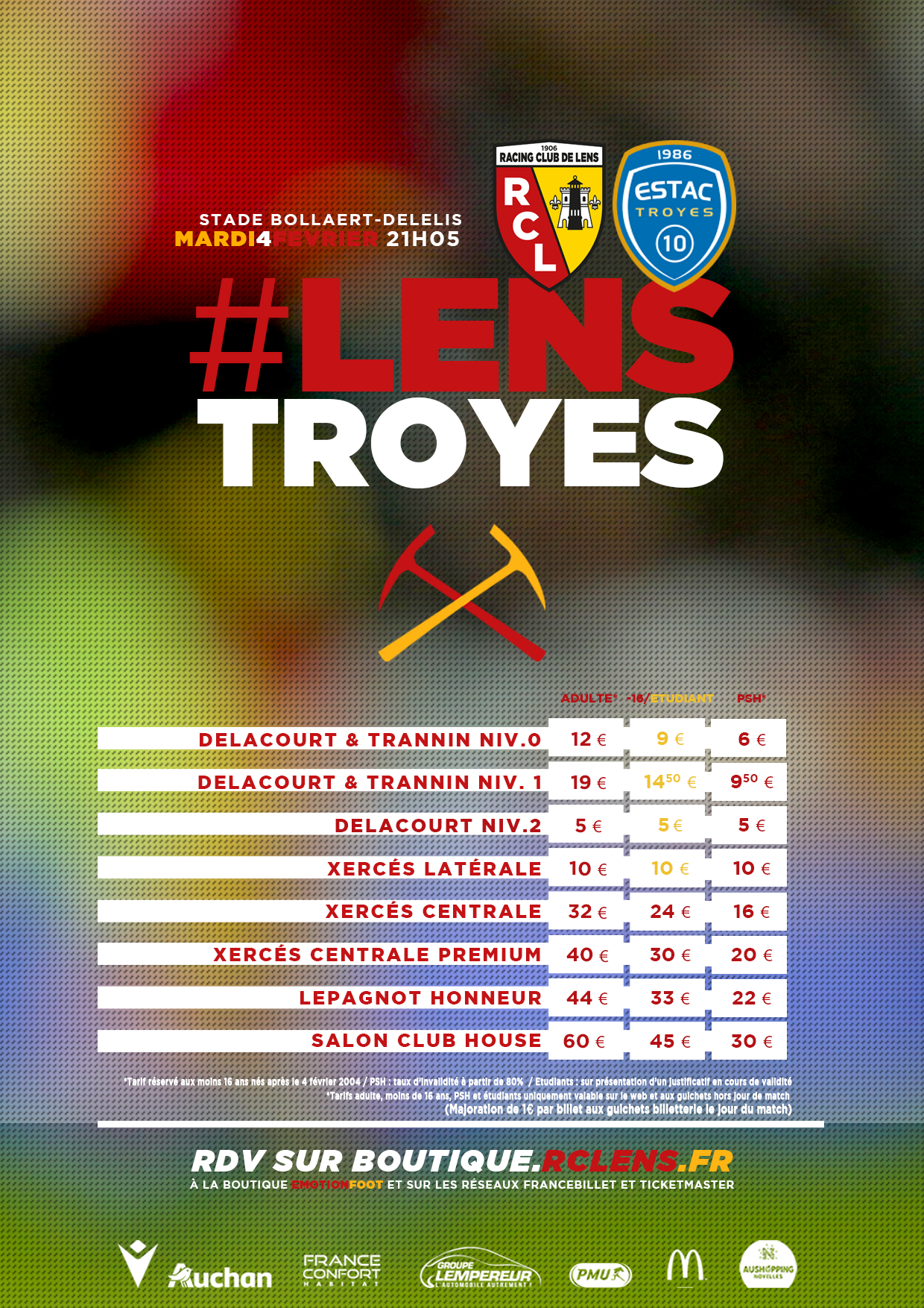 Assistez à Lens - Troyes tarifs billetterie rclens Assistez à Lens - Troyes tarifs billetterie rclens
