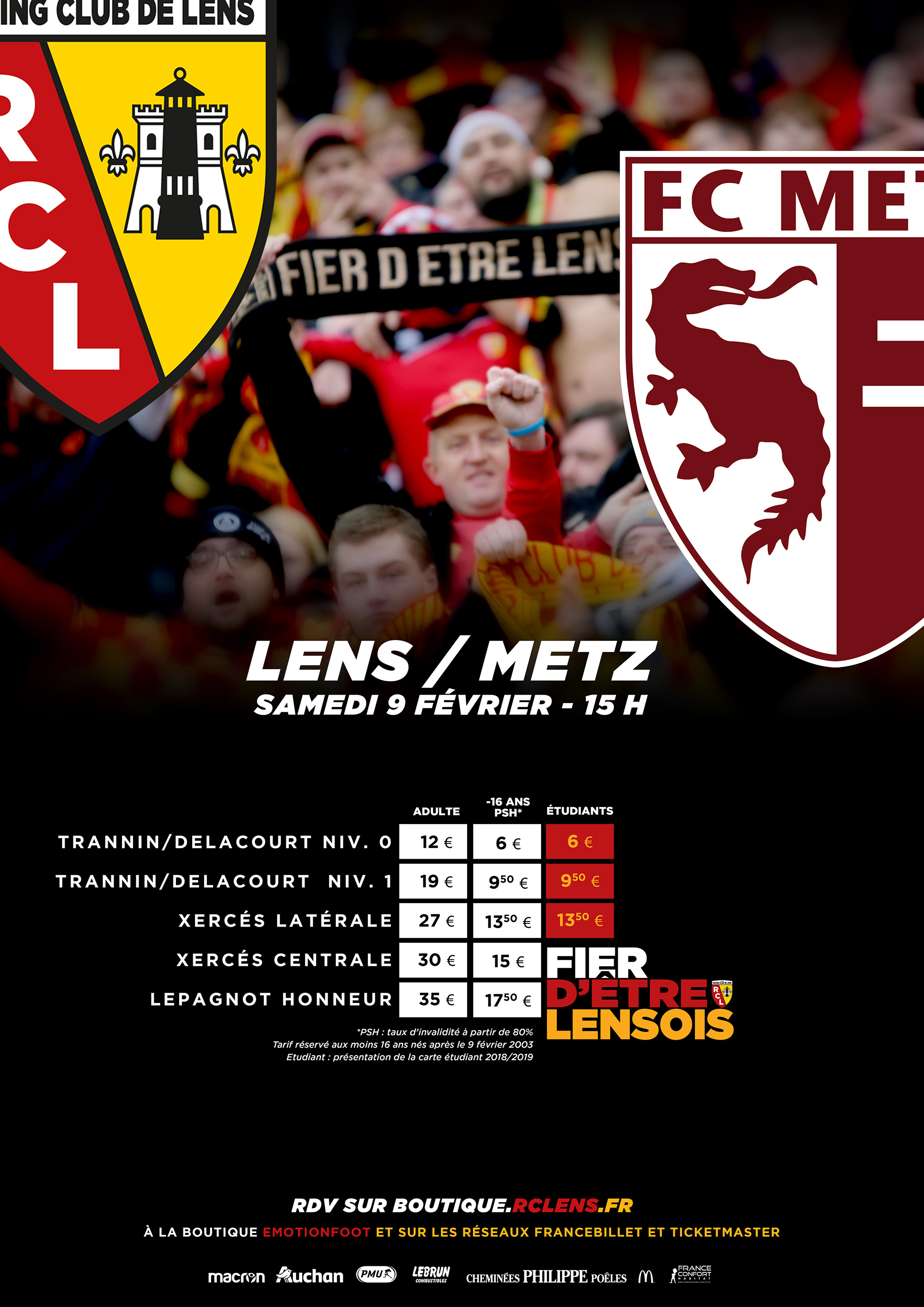 Assistez à Lens - Metz : billetterie / tarifs Assistez à Lens - Metz : billetterie / tarifs