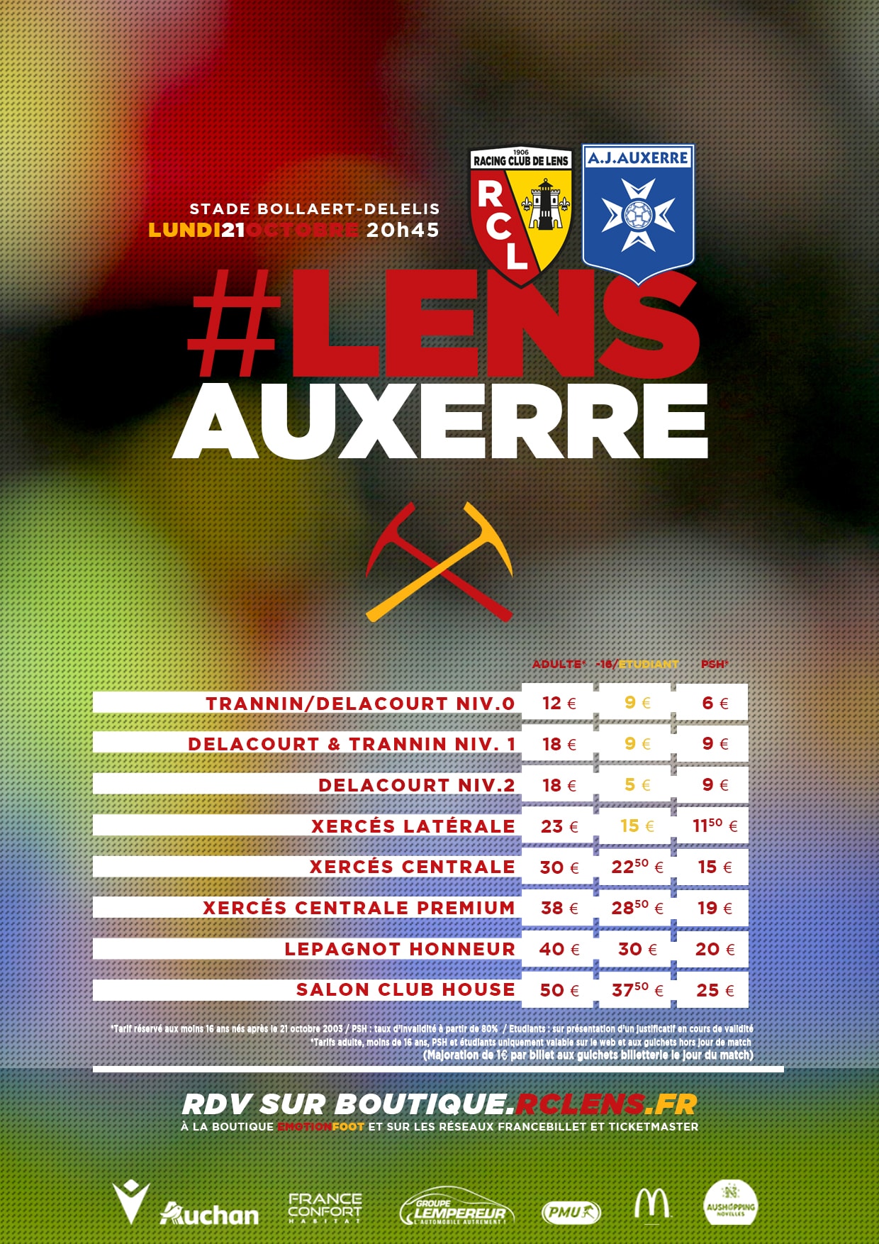 Assistez à Lens - Auxerre billetterie tarifs rclens Assistez à Lens - Auxerre billetterie tarifs rclens