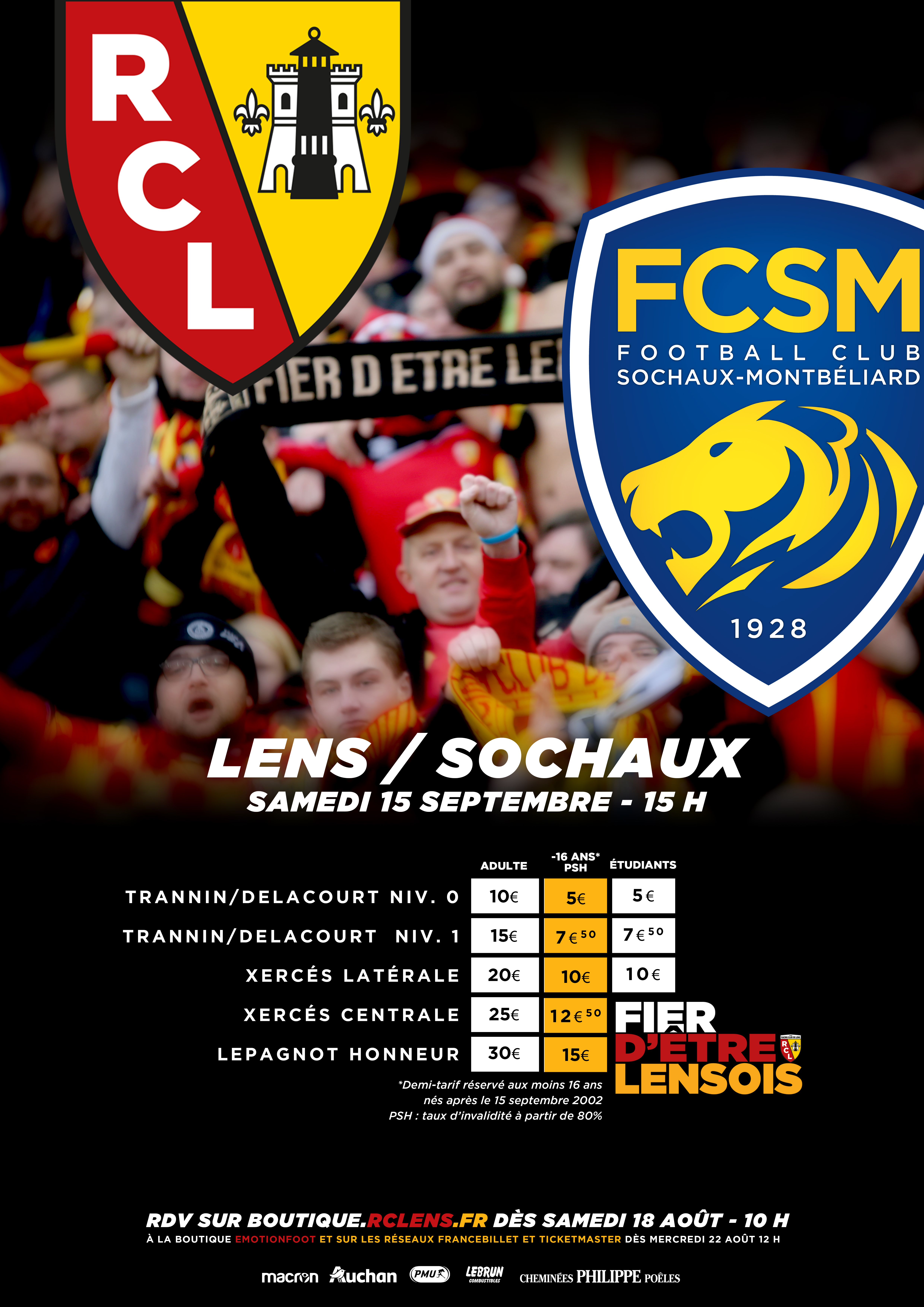 tarifs billetterie lens - sochaux bollaert-delelis tarifs billetterie lens - sochaux bollaert-delelis