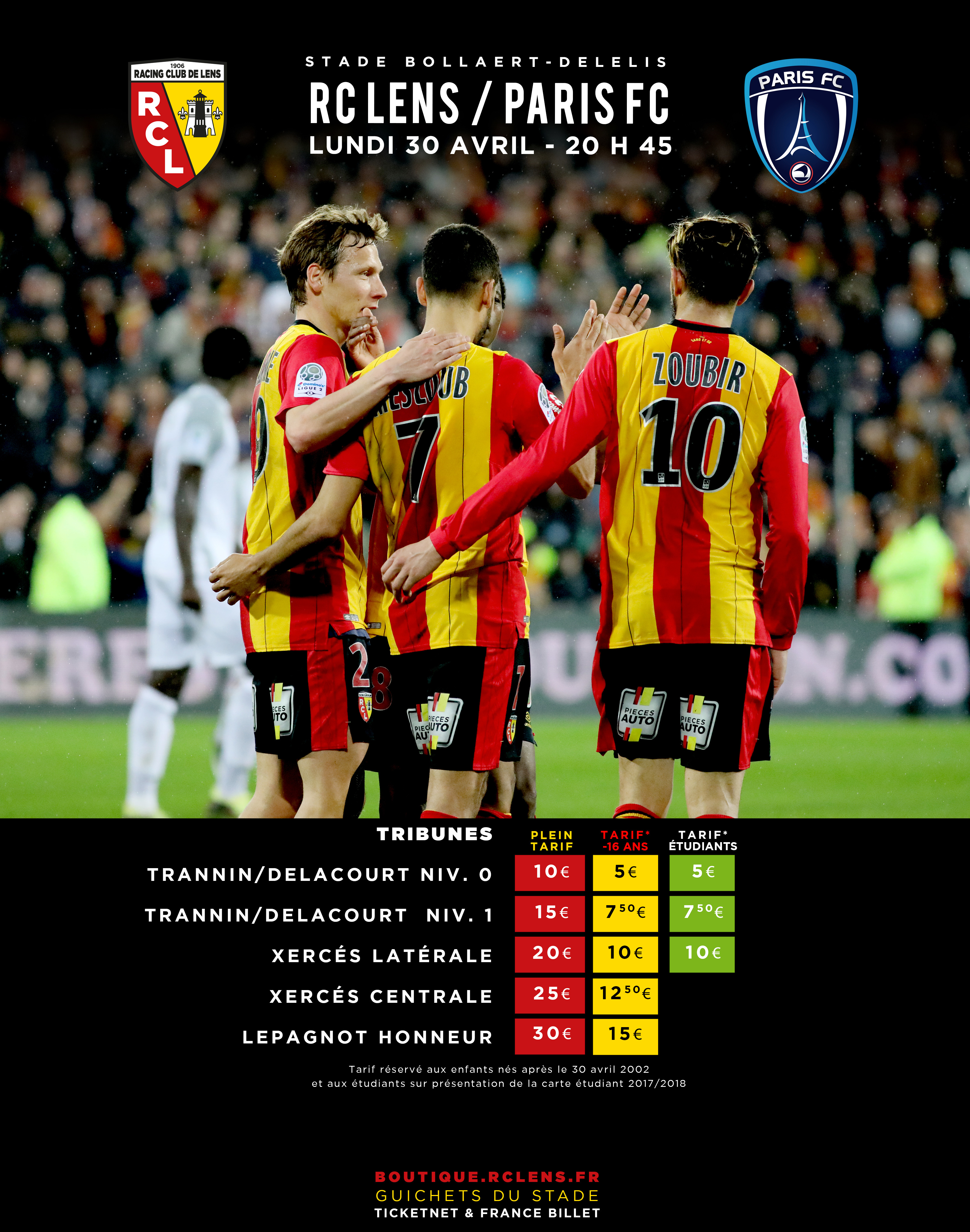 Plus de 20 000 supporters face au Paris FC ! Plus de 20 000 supporters face au Paris FC !