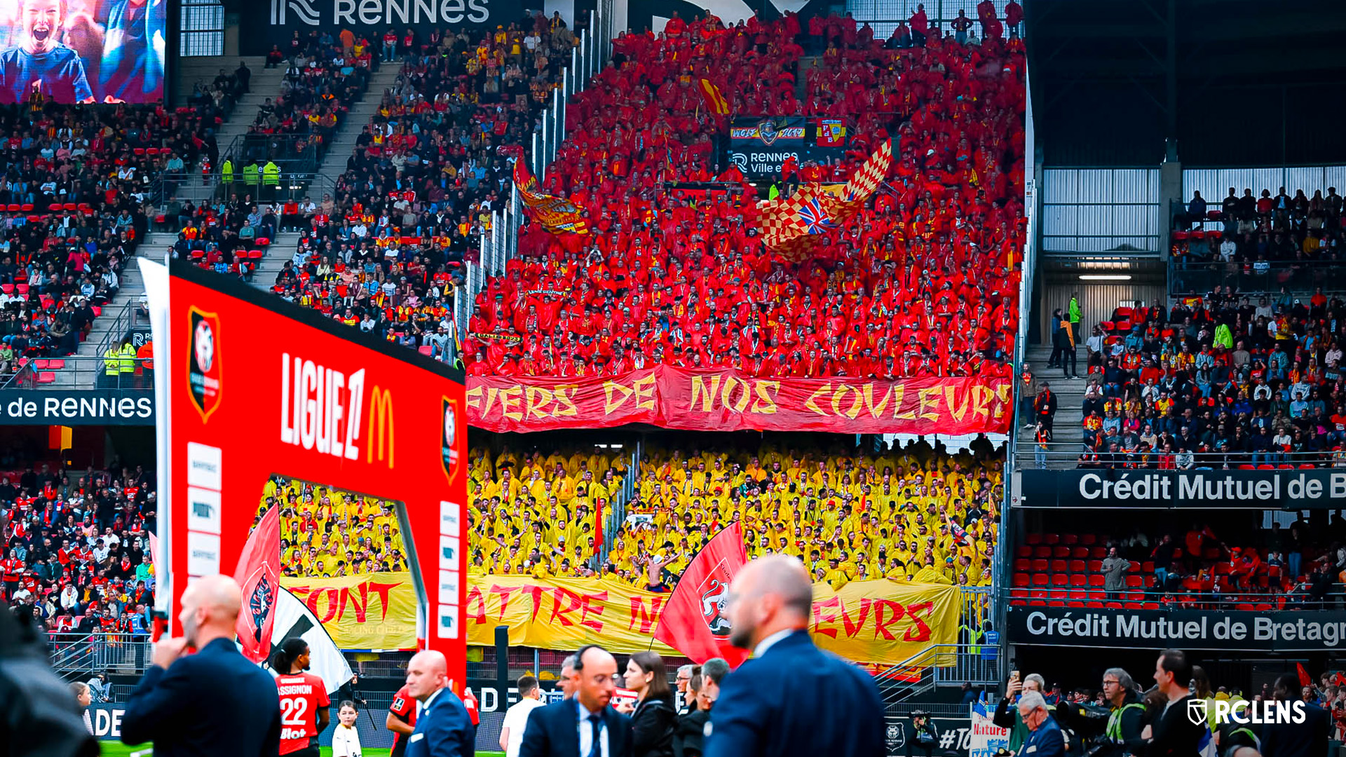 Tifo RC Lens Stade Rennais Tifo RC Lens Stade Rennais